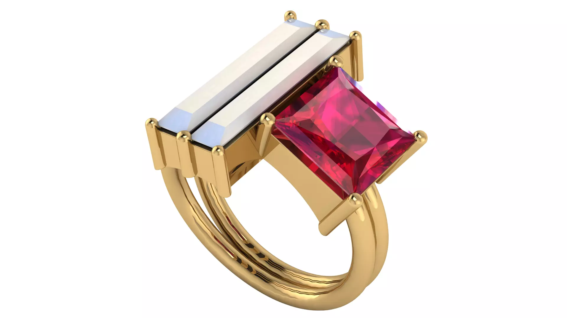 Womans Ring Size 58  3D print model_28