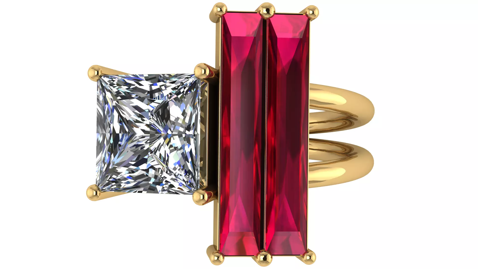 Womans Ring Size 58  3D print model_11