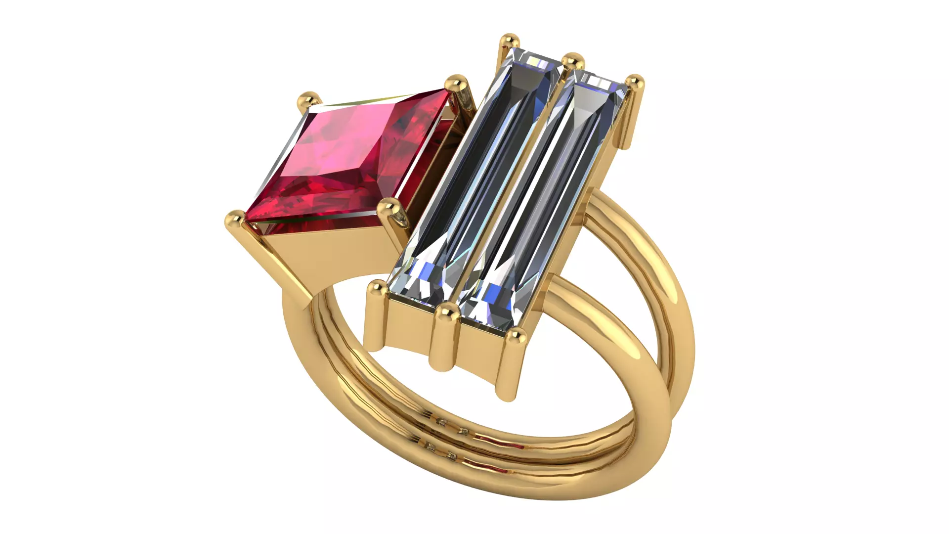 Womans Ring Size 58  3D print model_15