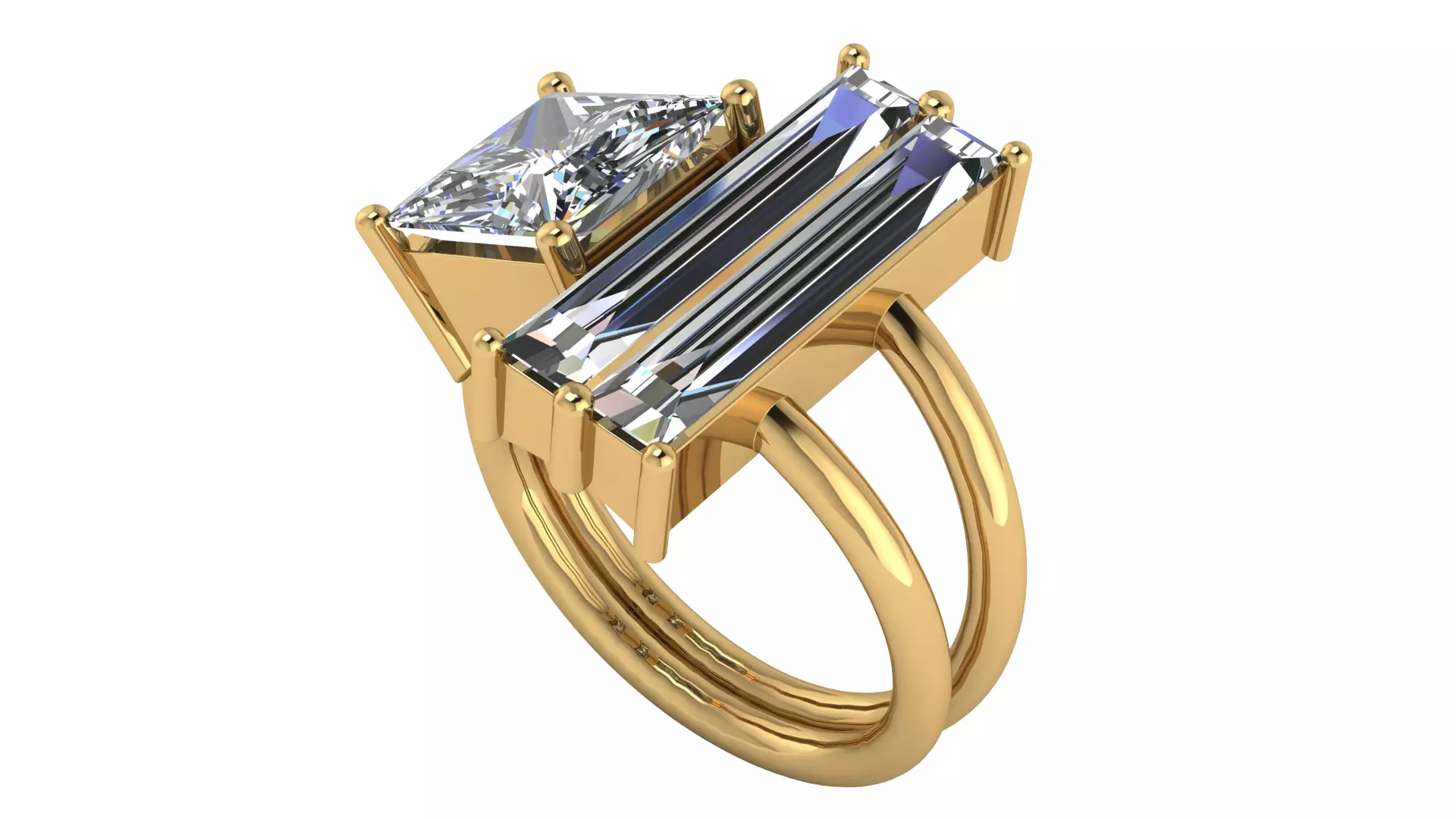 Womans Ring Size 58  3D print model_4