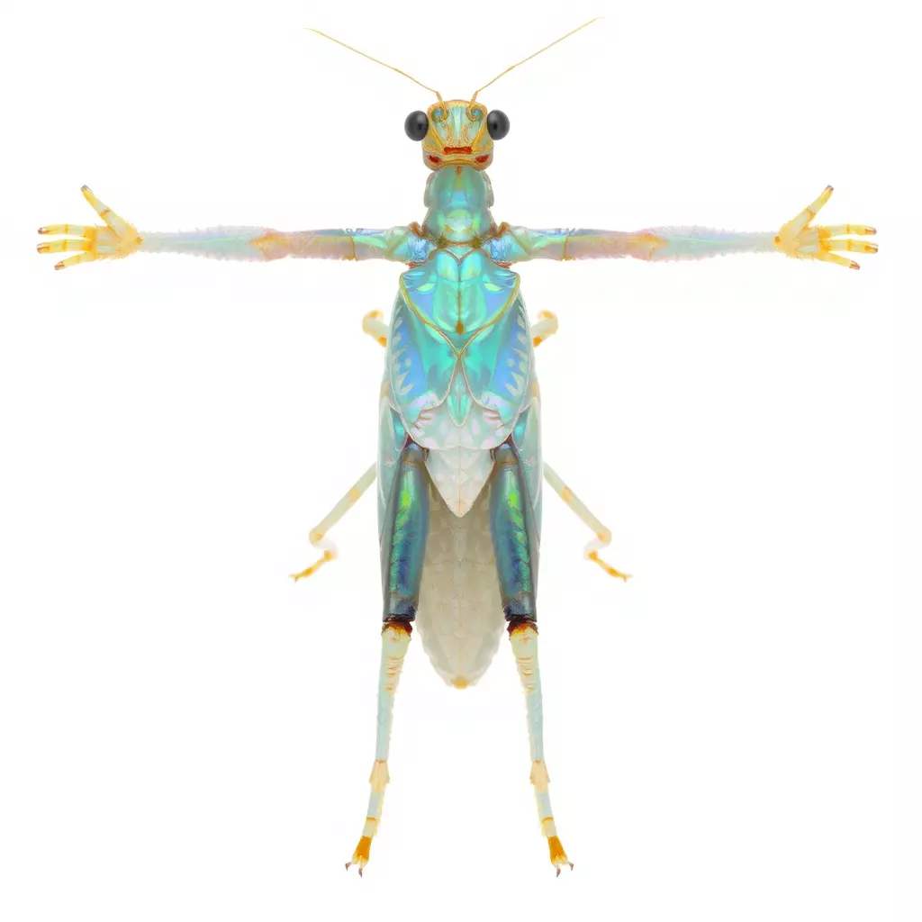 Iridescent Mantis model pack Low-poly 3D model_2