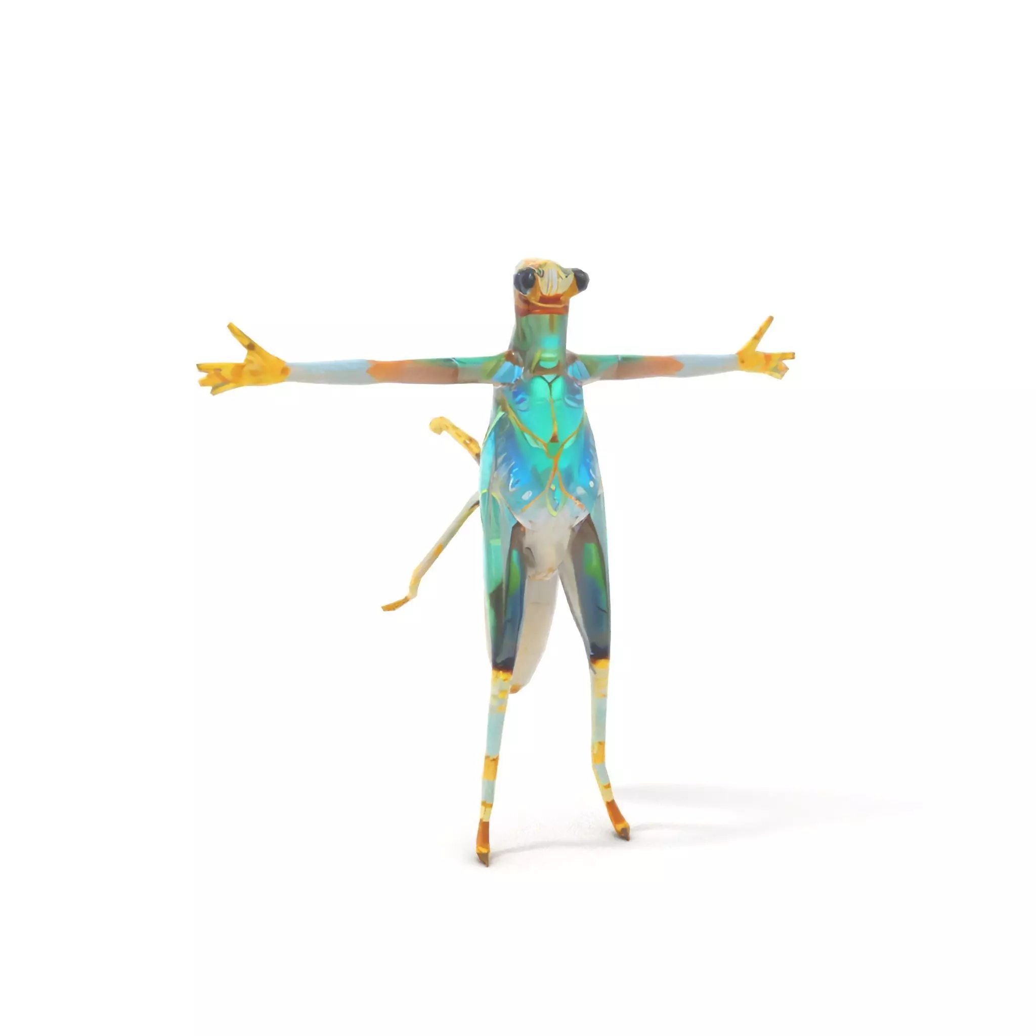Iridescent Mantis model pack Low-poly 3D model_7