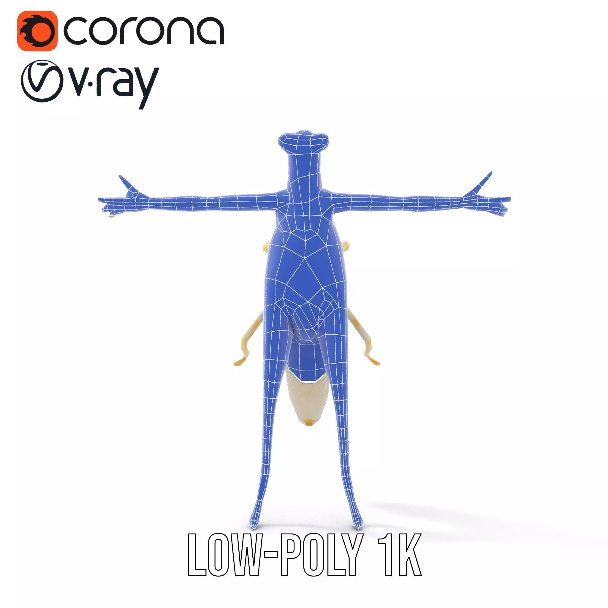 Iridescent Mantis model pack Low-poly 3D model_20