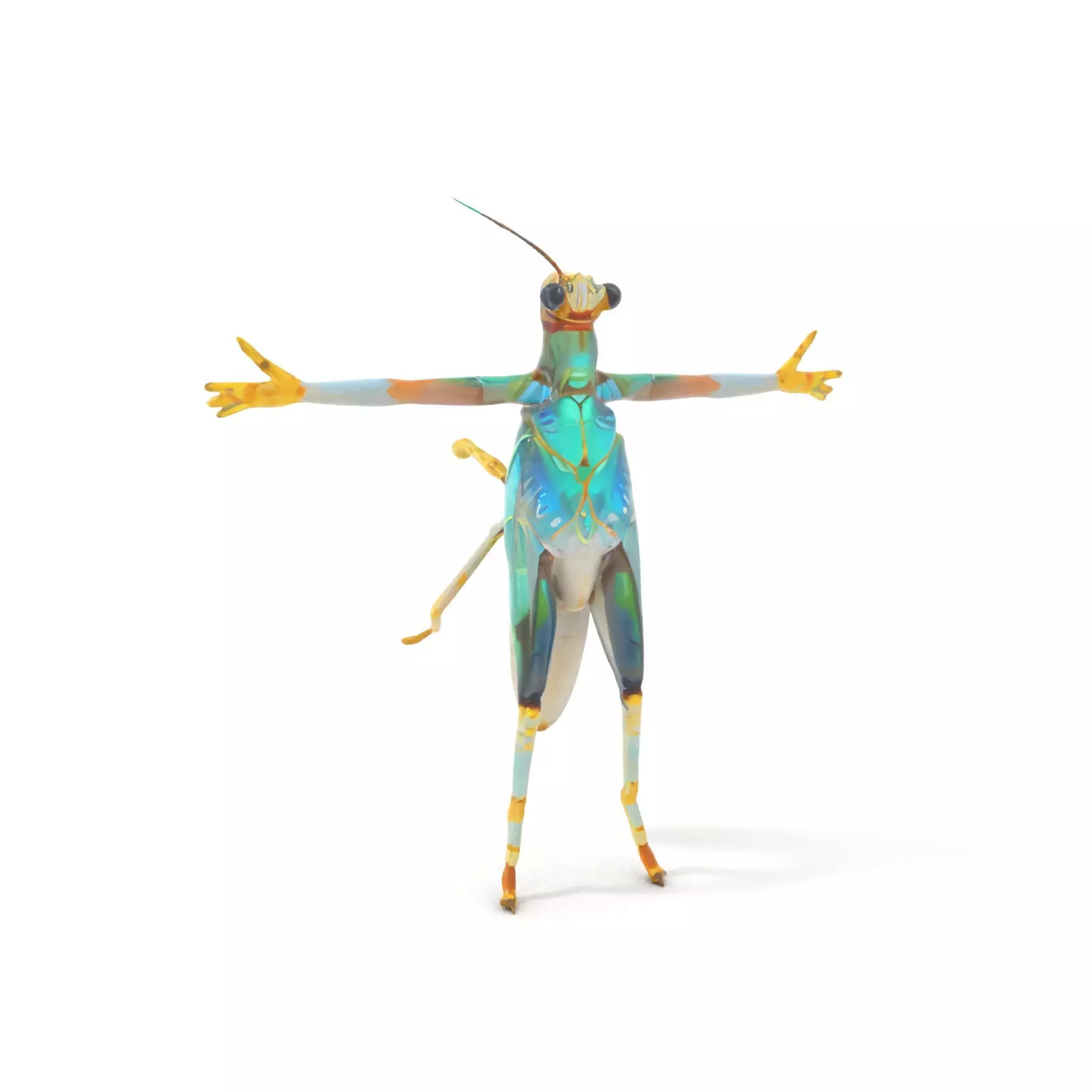 Iridescent Mantis model pack Low-poly 3D model_5