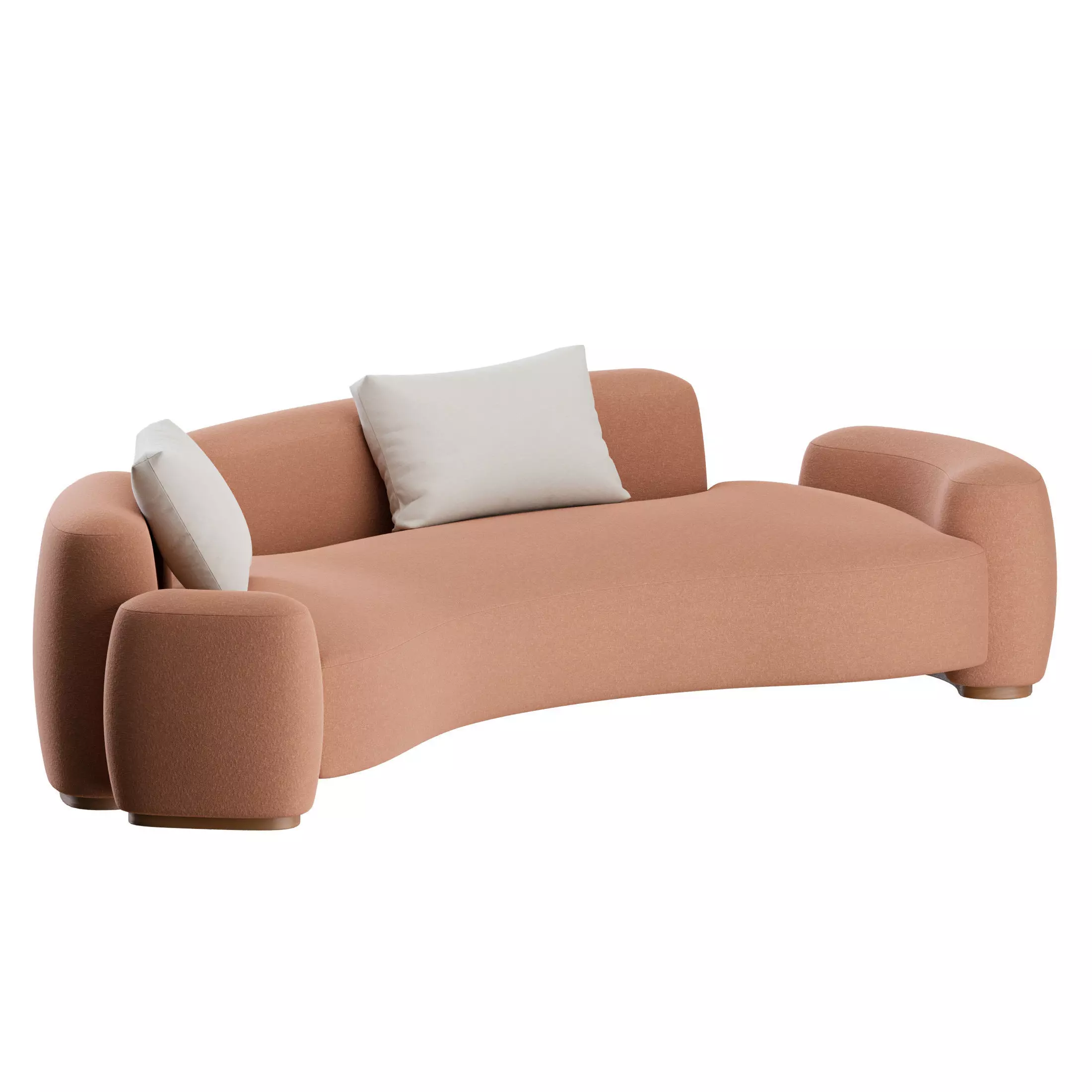 Baba Curved Sofa by Gisbert Poppler 3D model_1