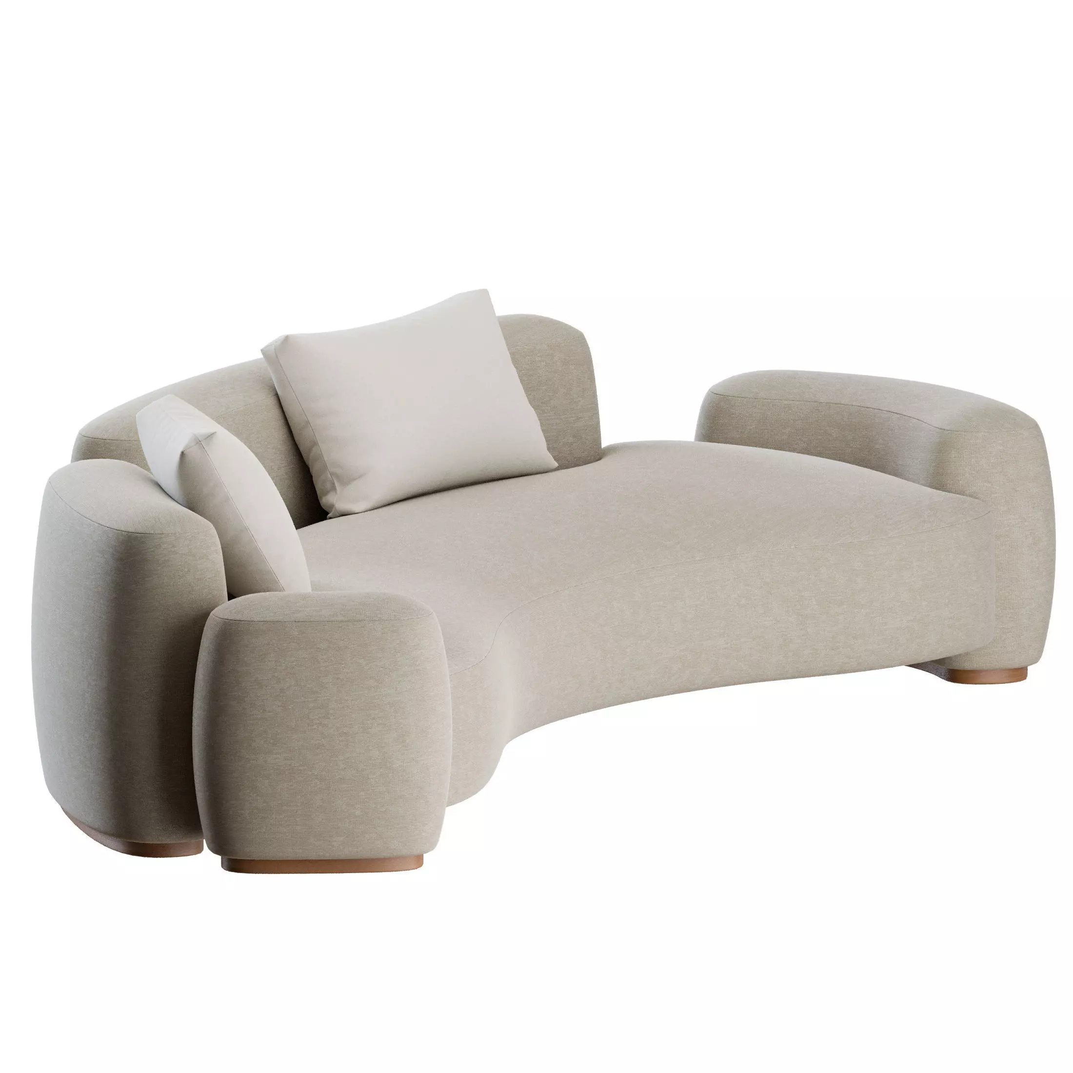 Baba Curved Sofa by Gisbert Poppler 3D model_10