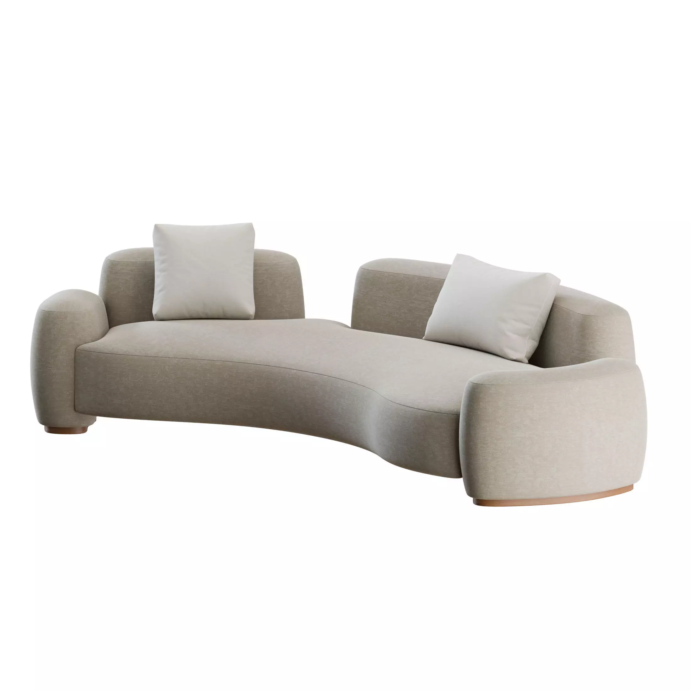 Baba Curved Sofa by Gisbert Poppler 3D model_9