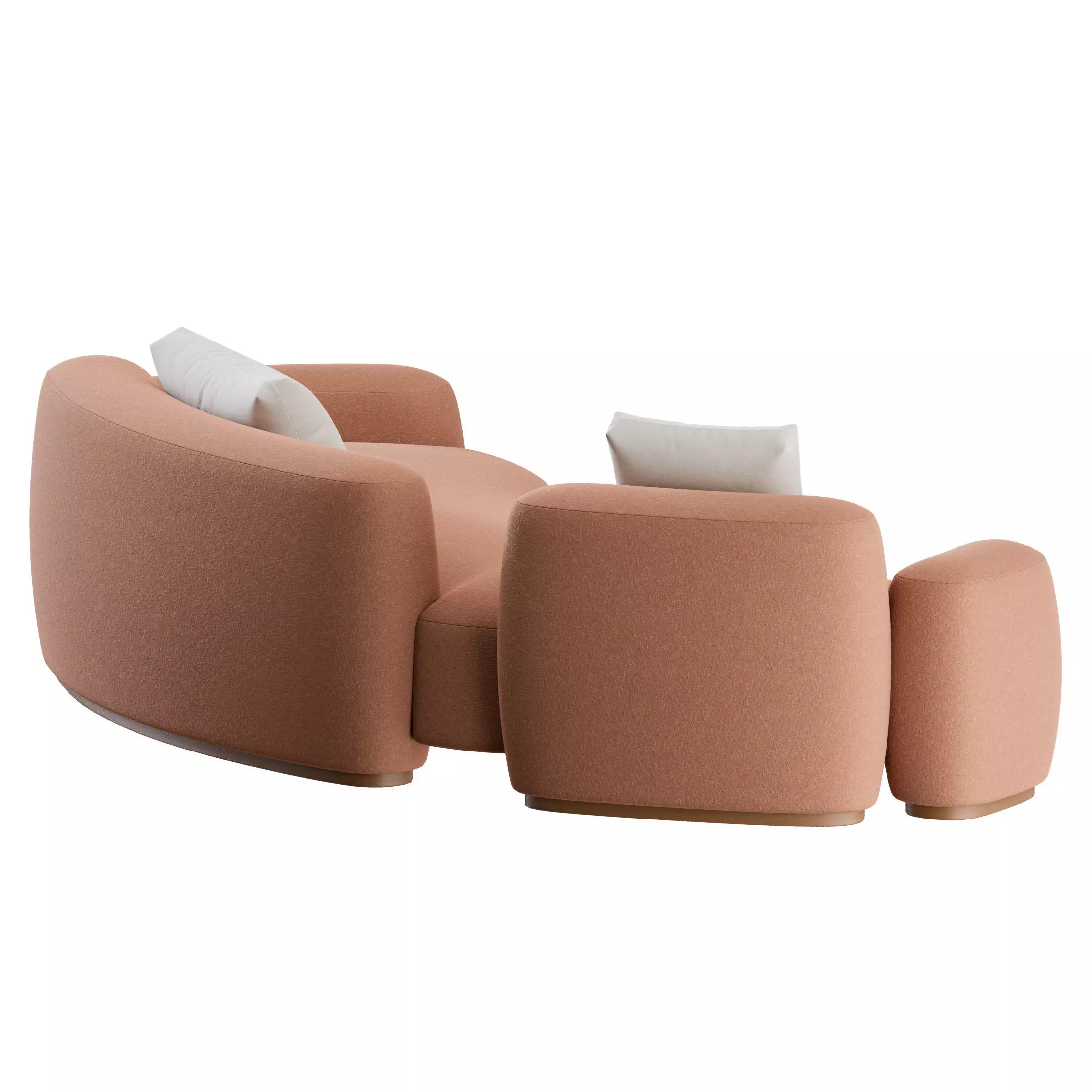 Baba Curved Sofa by Gisbert Poppler 3D model_7