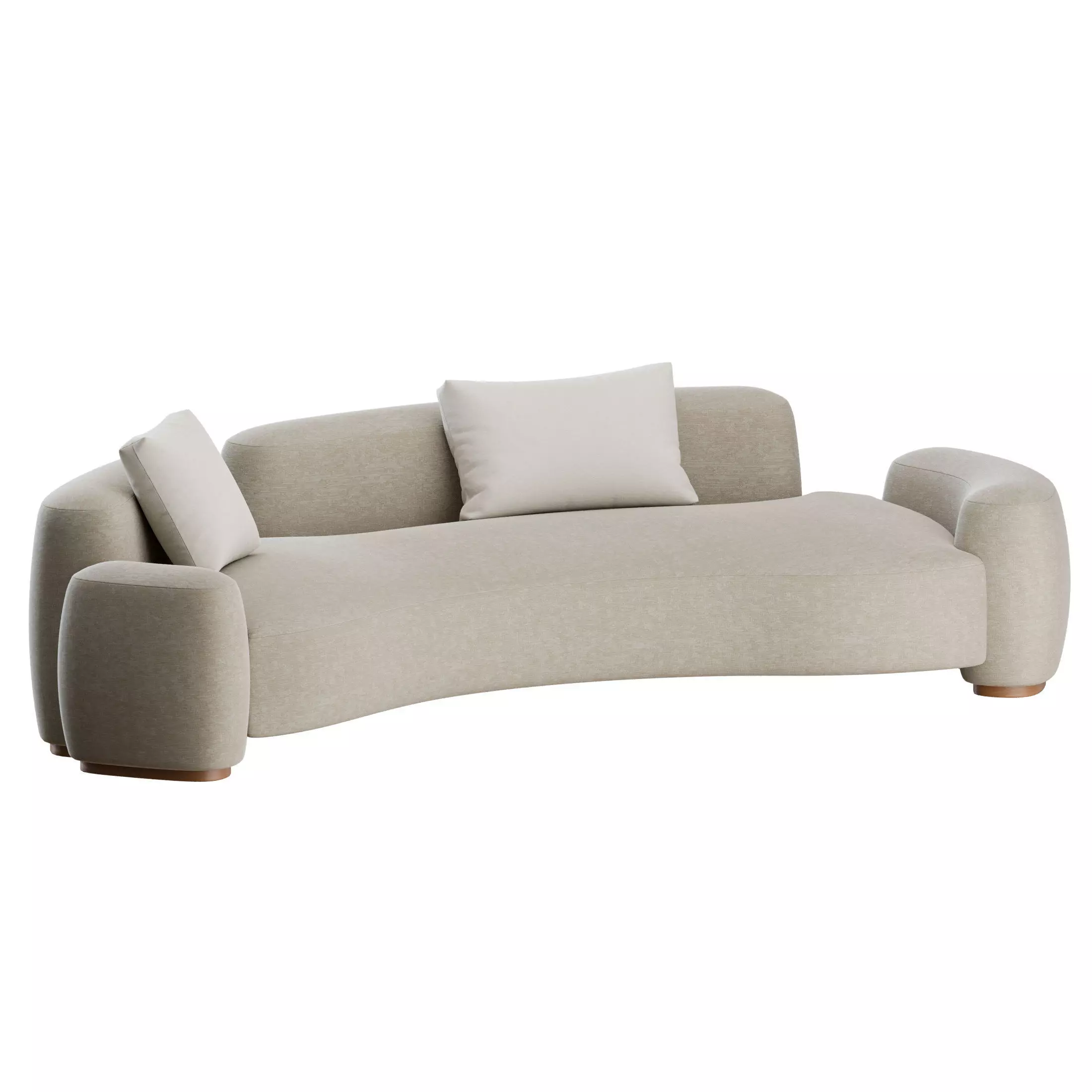 Baba Curved Sofa by Gisbert Poppler 3D model_8