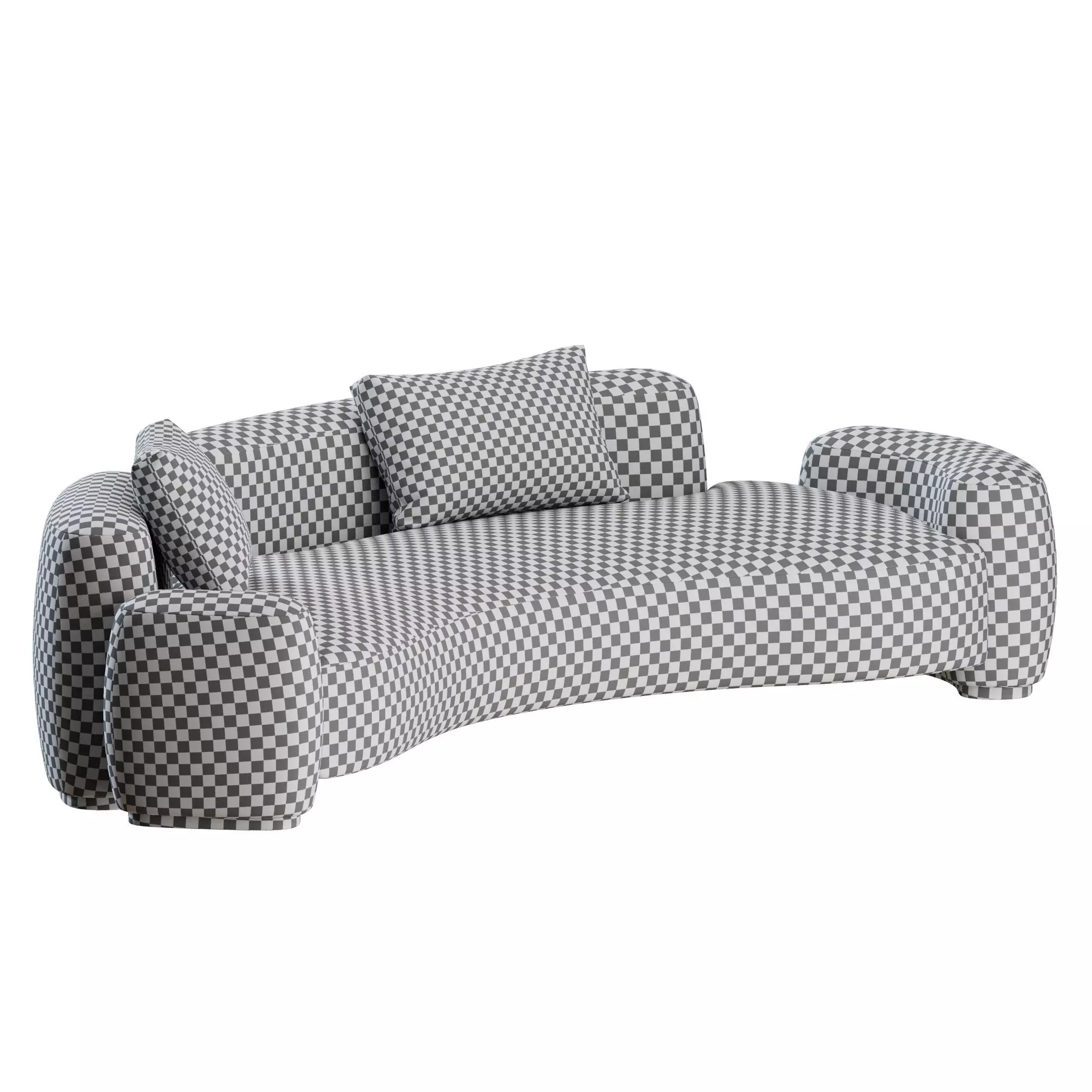 Baba Curved Sofa by Gisbert Poppler 3D model_2