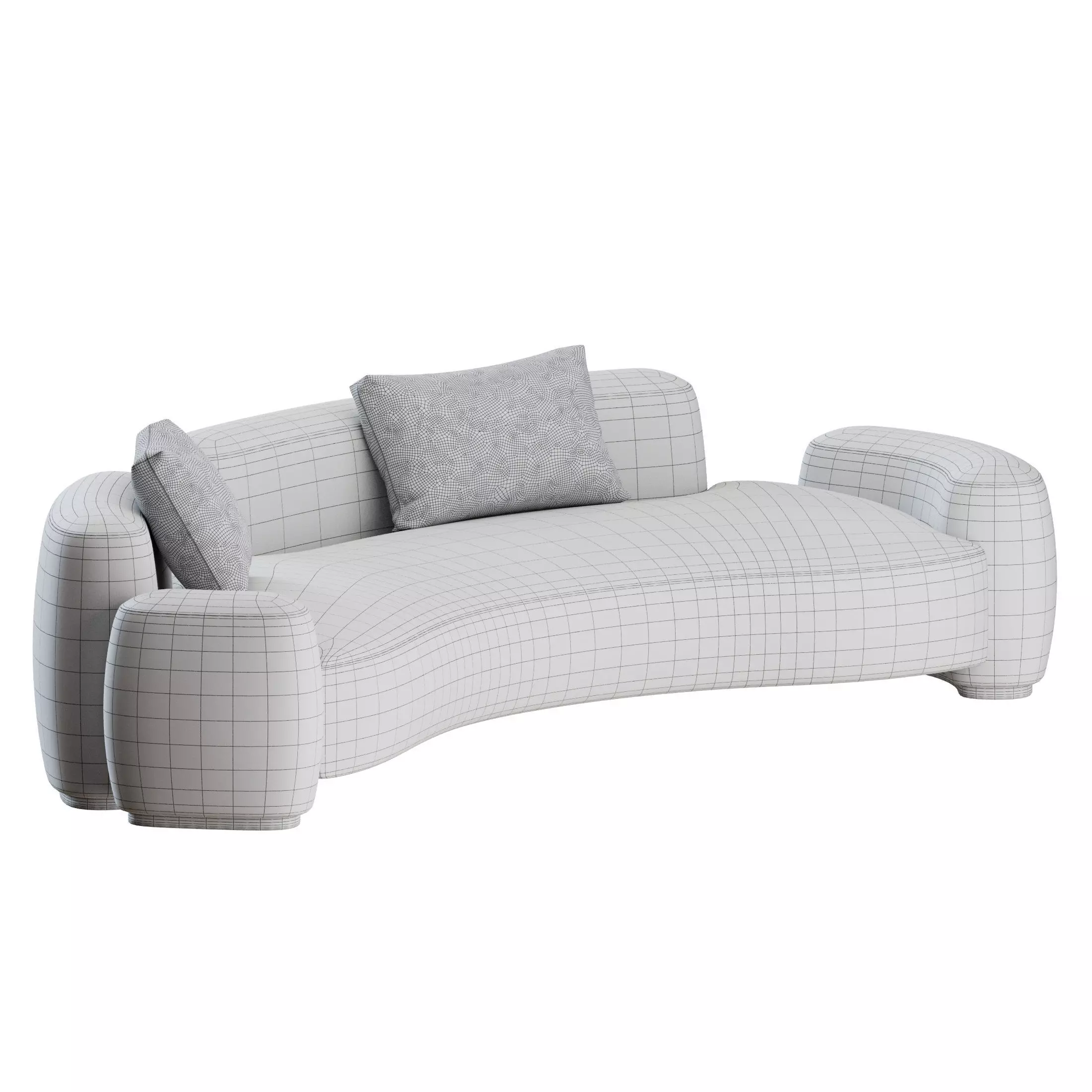 Baba Curved Sofa by Gisbert Poppler 3D model_3