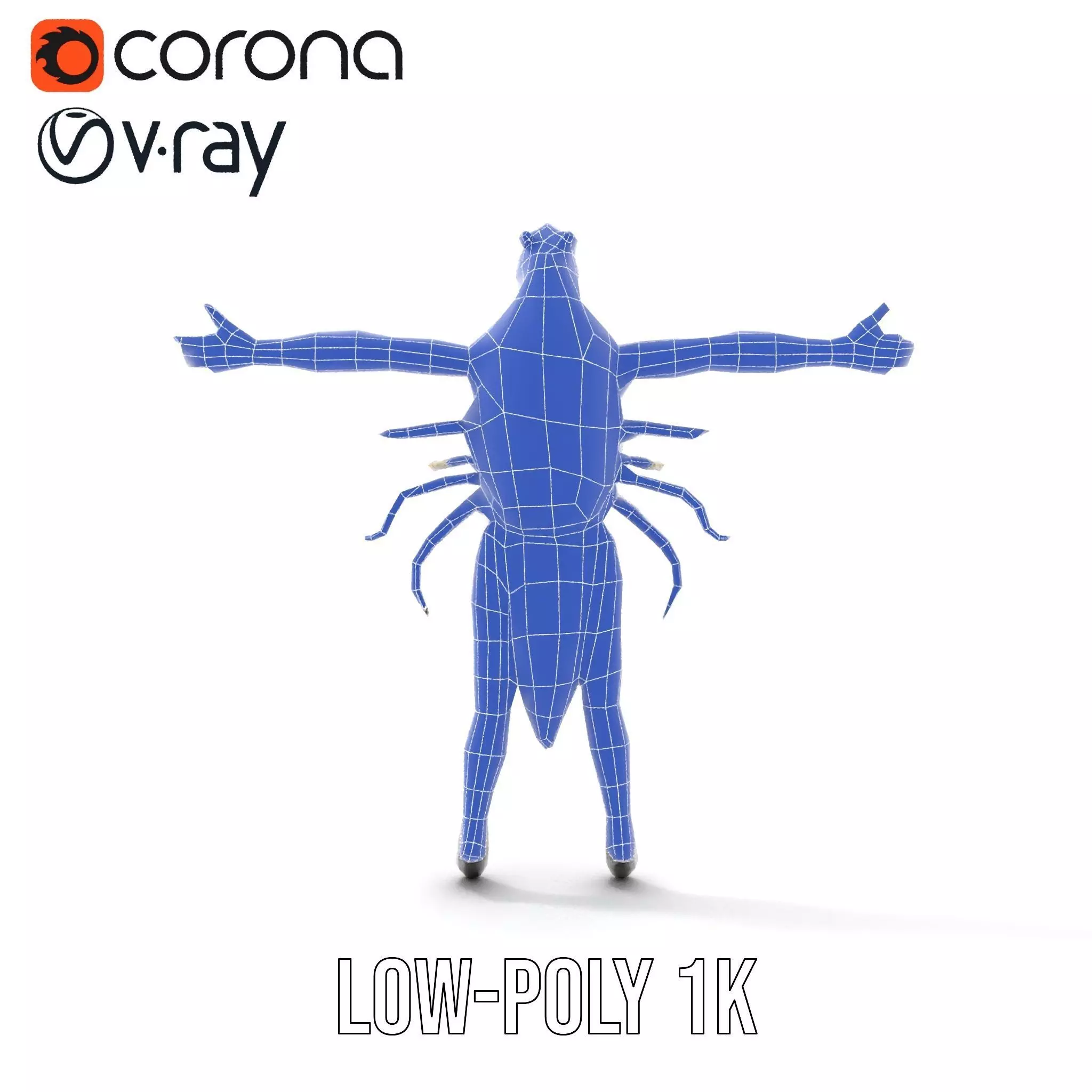 Steampunk Beetle Warrior model pack Low-poly 3D model_27