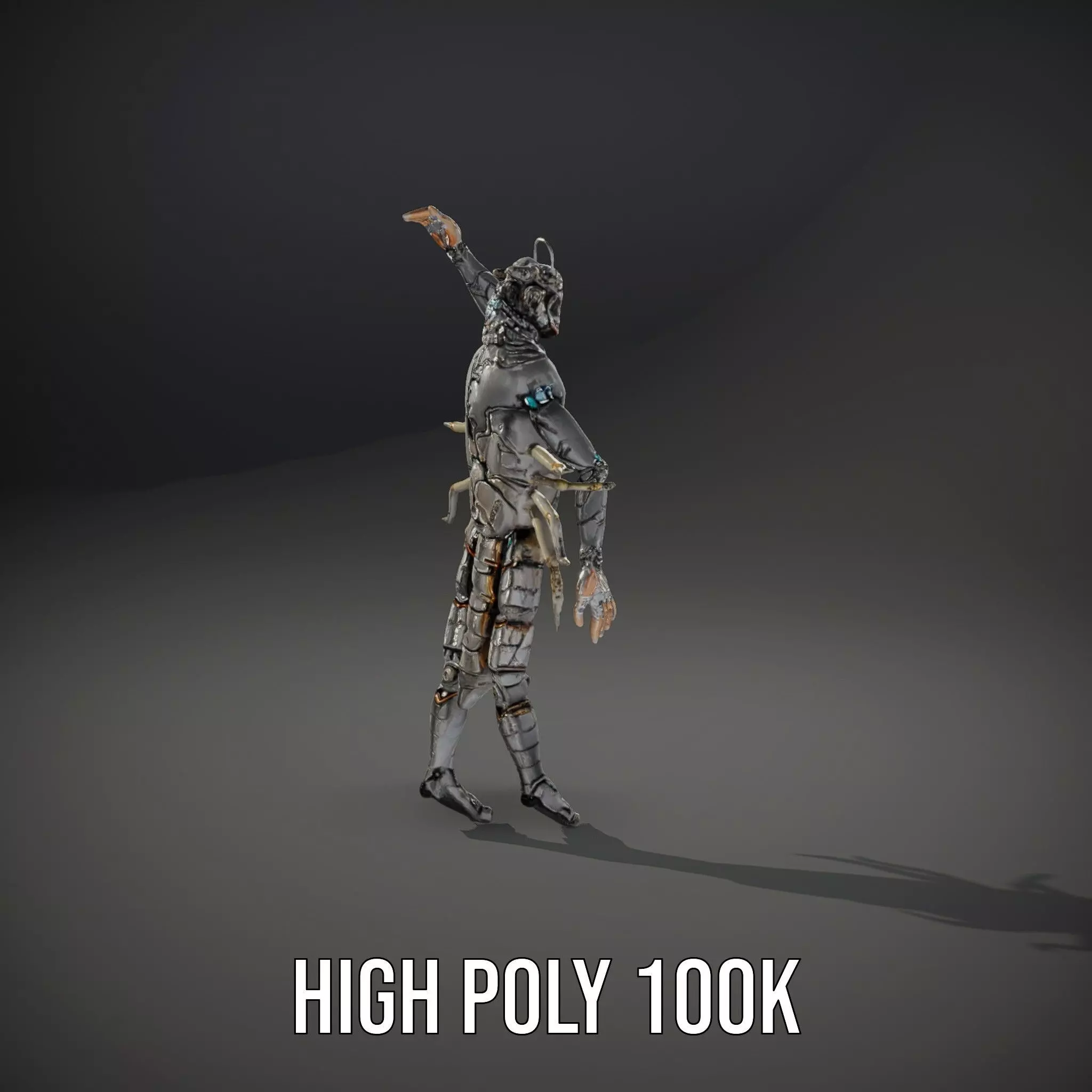 Steampunk Beetle Warrior model pack Low-poly 3D model_8