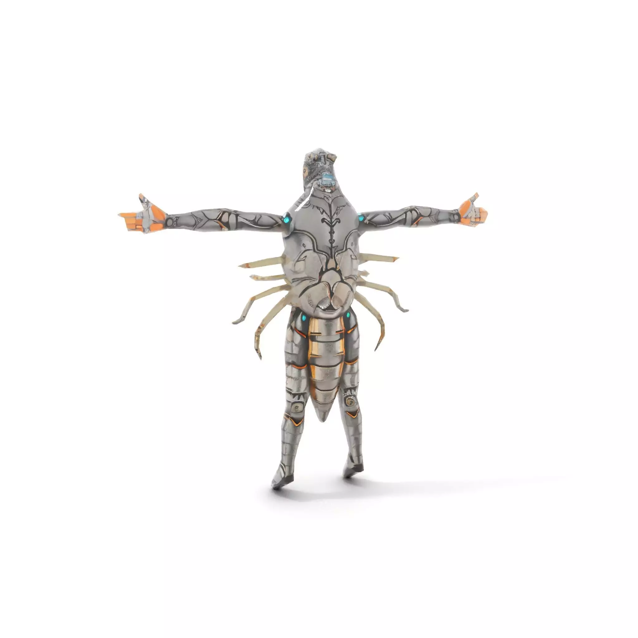 Steampunk Beetle Warrior model pack Low-poly 3D model_14