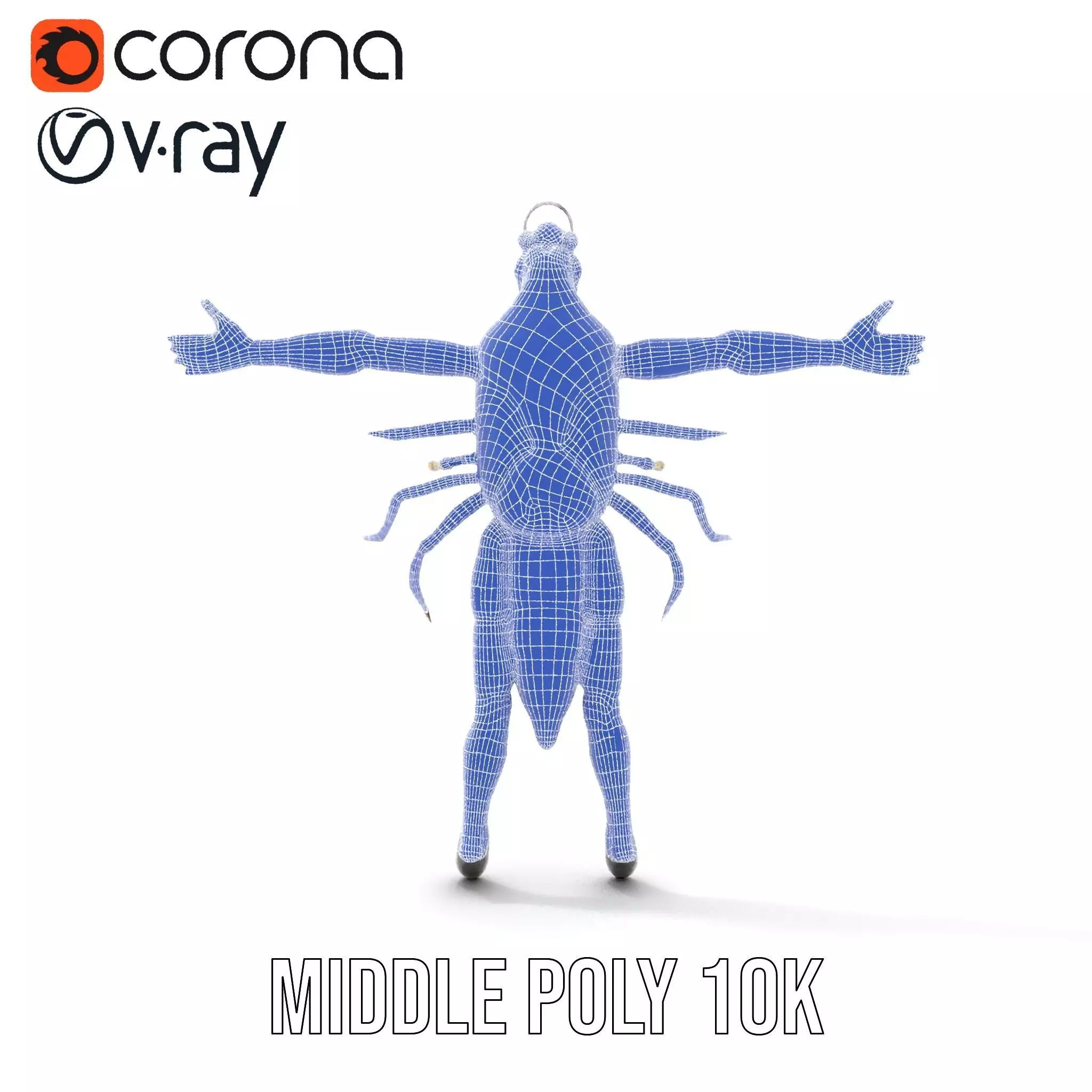 Steampunk Beetle Warrior model pack Low-poly 3D model_26