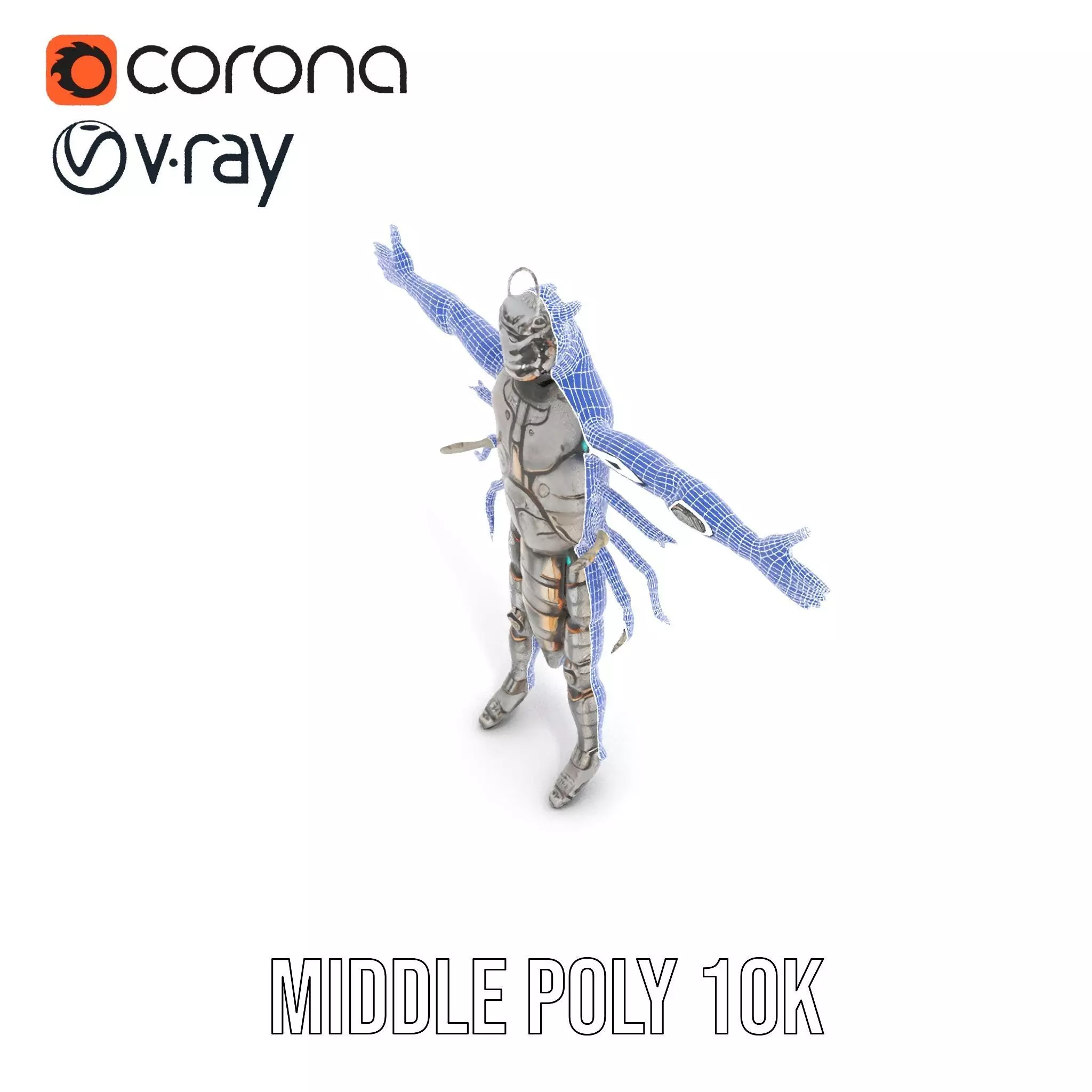 Steampunk Beetle Warrior model pack Low-poly 3D model_21