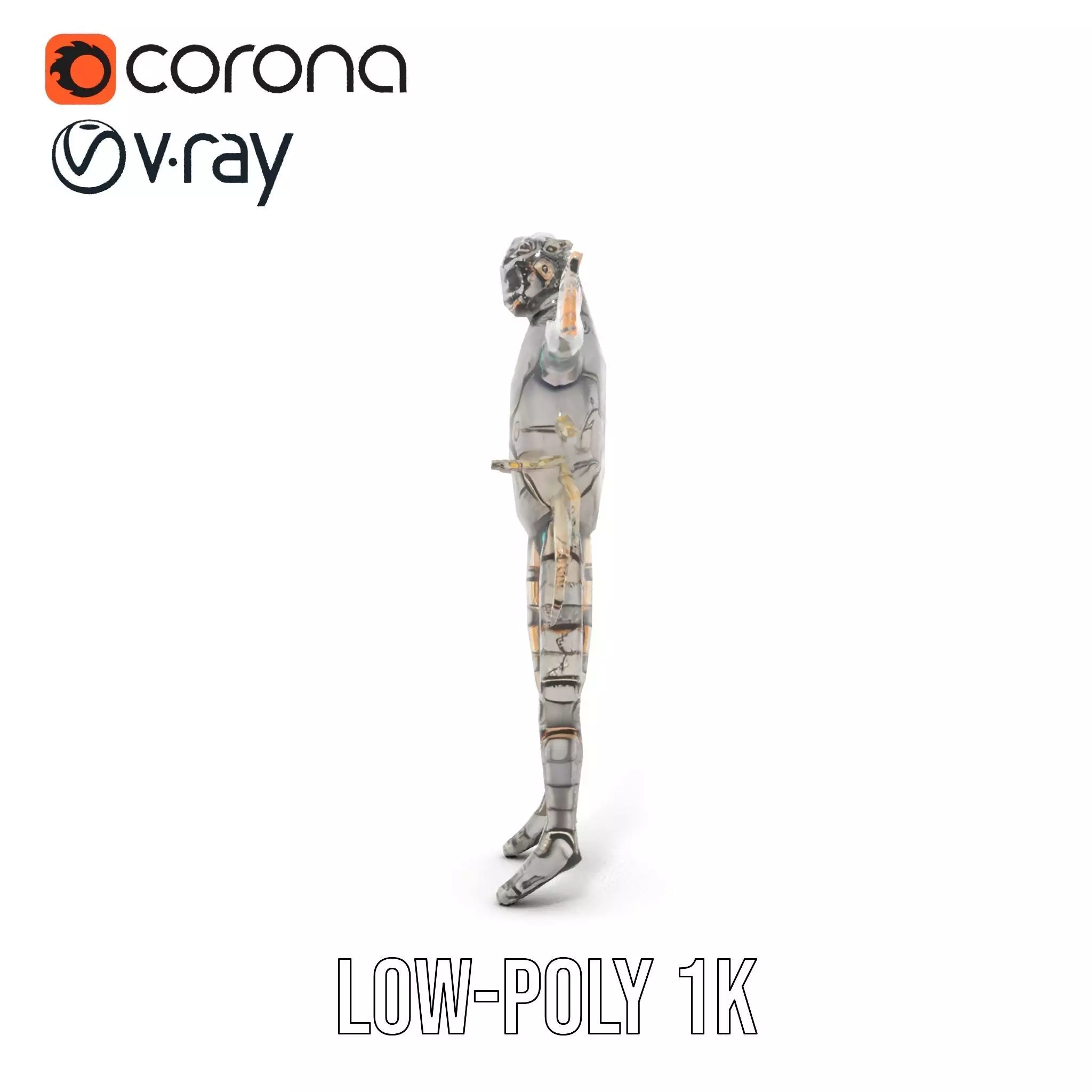 Steampunk Beetle Warrior model pack Low-poly 3D model_22