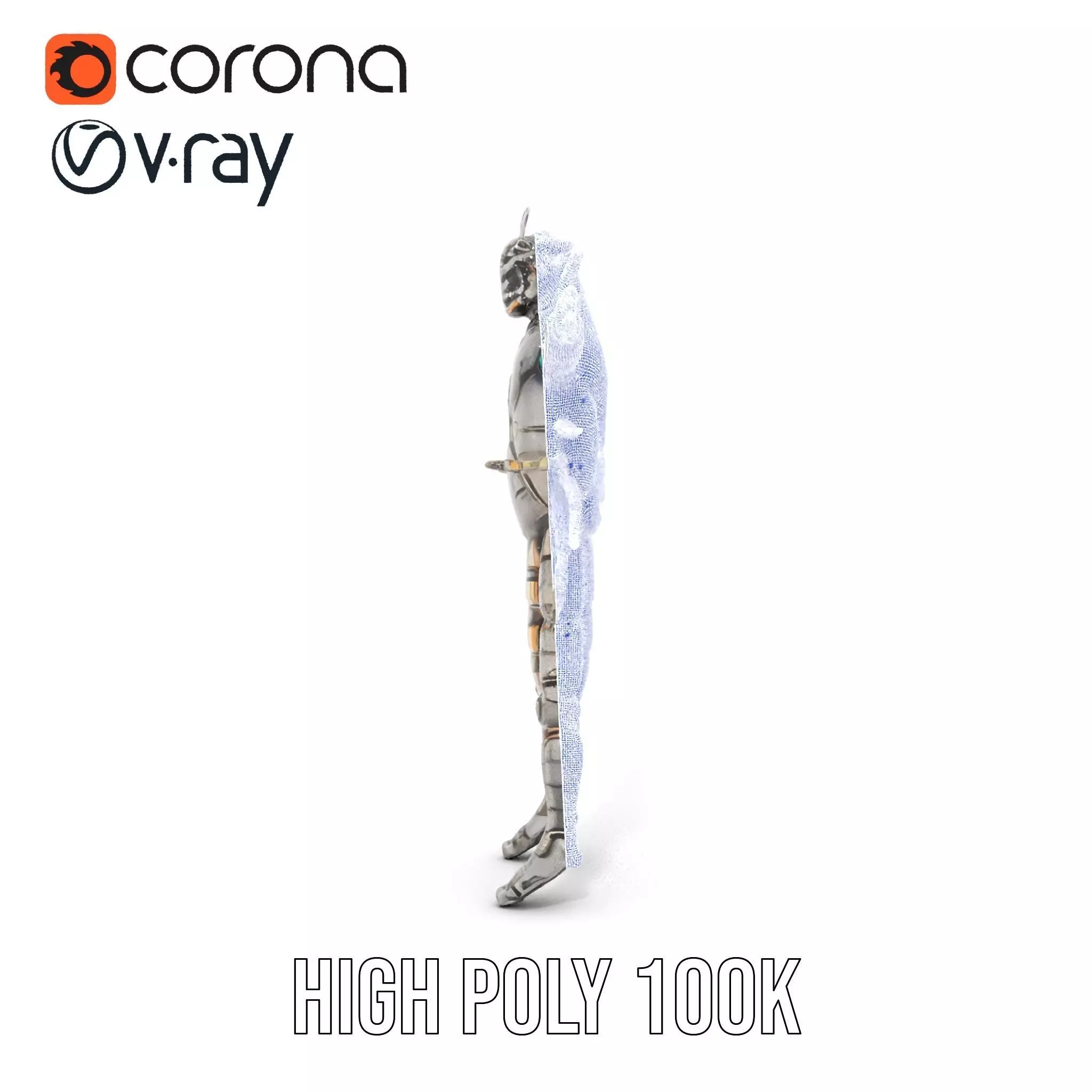 Steampunk Beetle Warrior model pack Low-poly 3D model_33