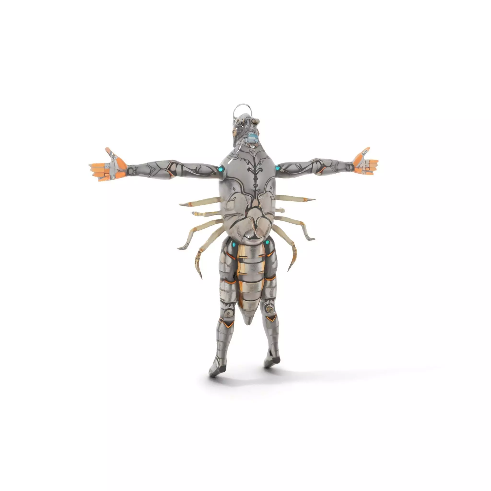 Steampunk Beetle Warrior model pack Low-poly 3D model_6