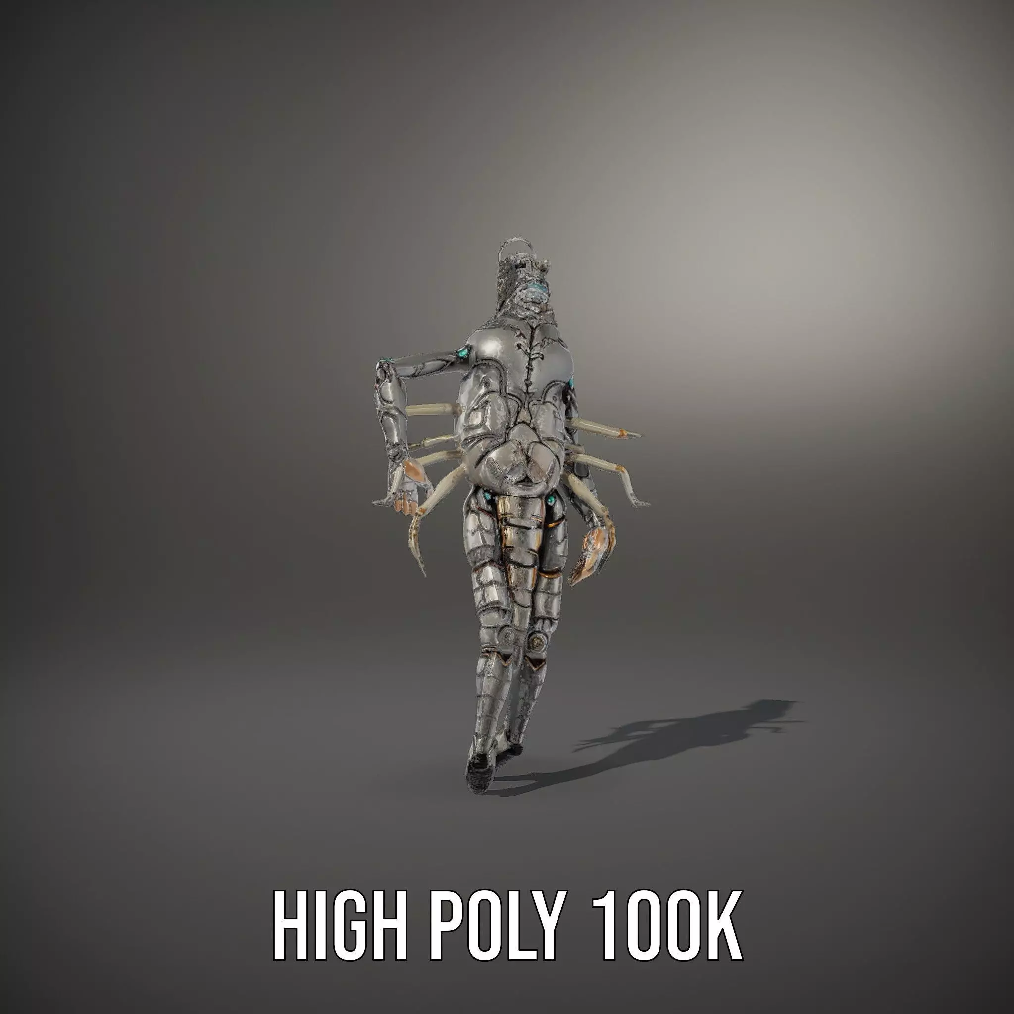 Steampunk Beetle Warrior model pack Low-poly 3D model_12