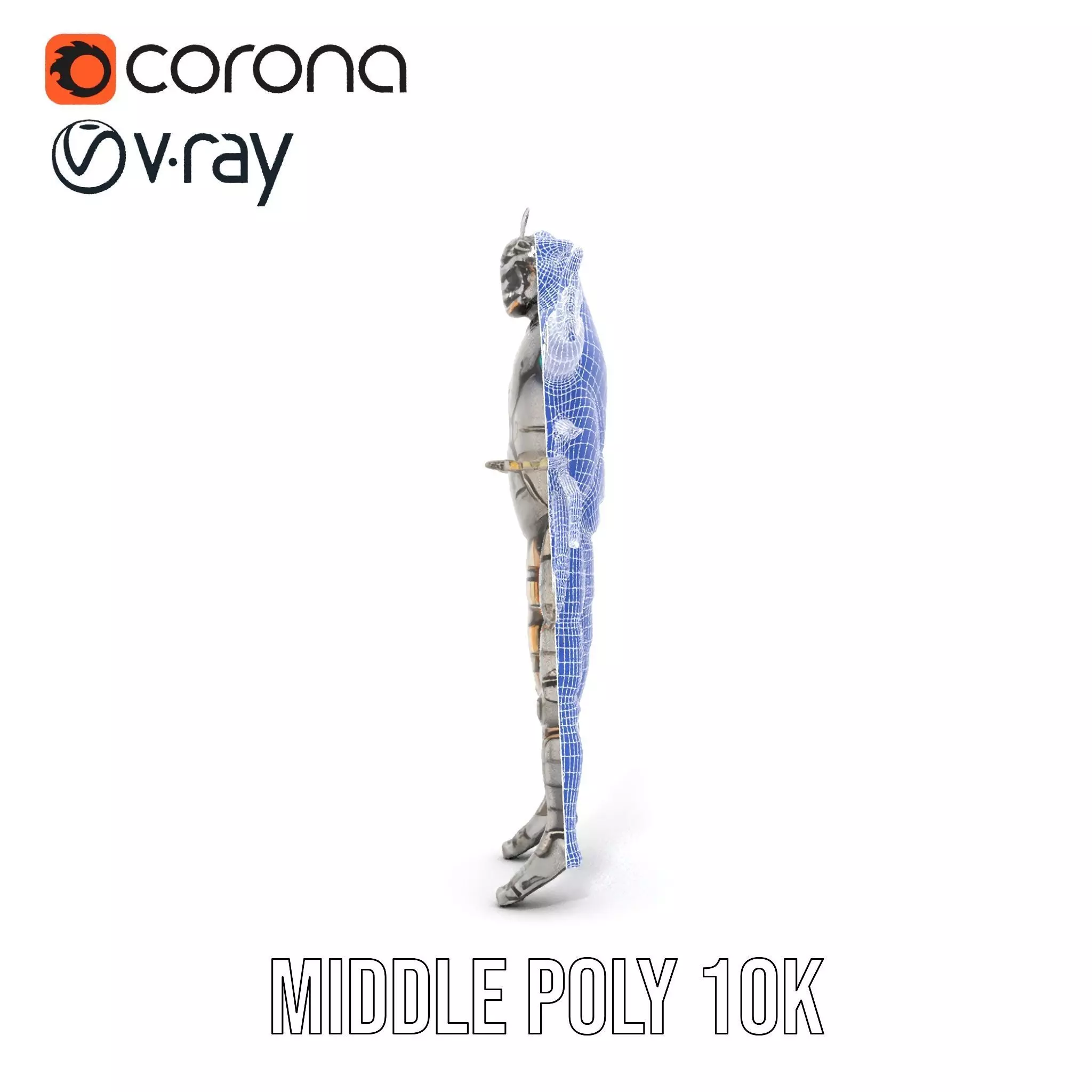 Steampunk Beetle Warrior model pack Low-poly 3D model_23