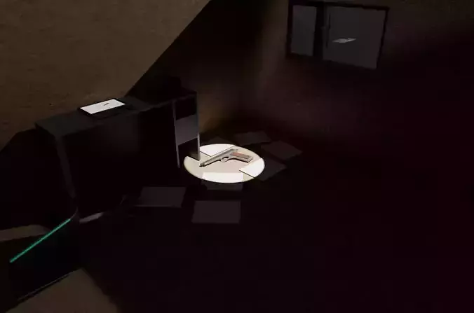 3D crime scene interior
