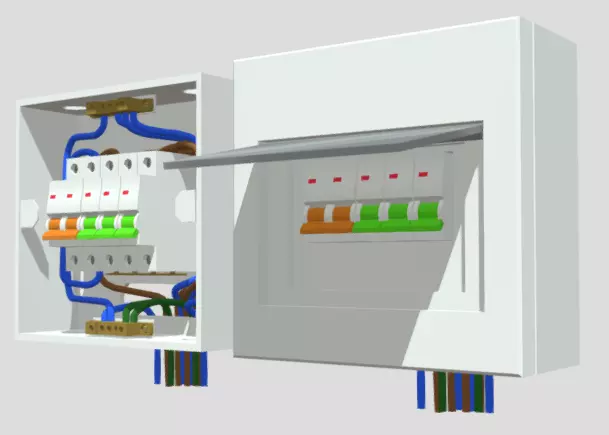 ConsumerUnit Low-poly 3D model_1