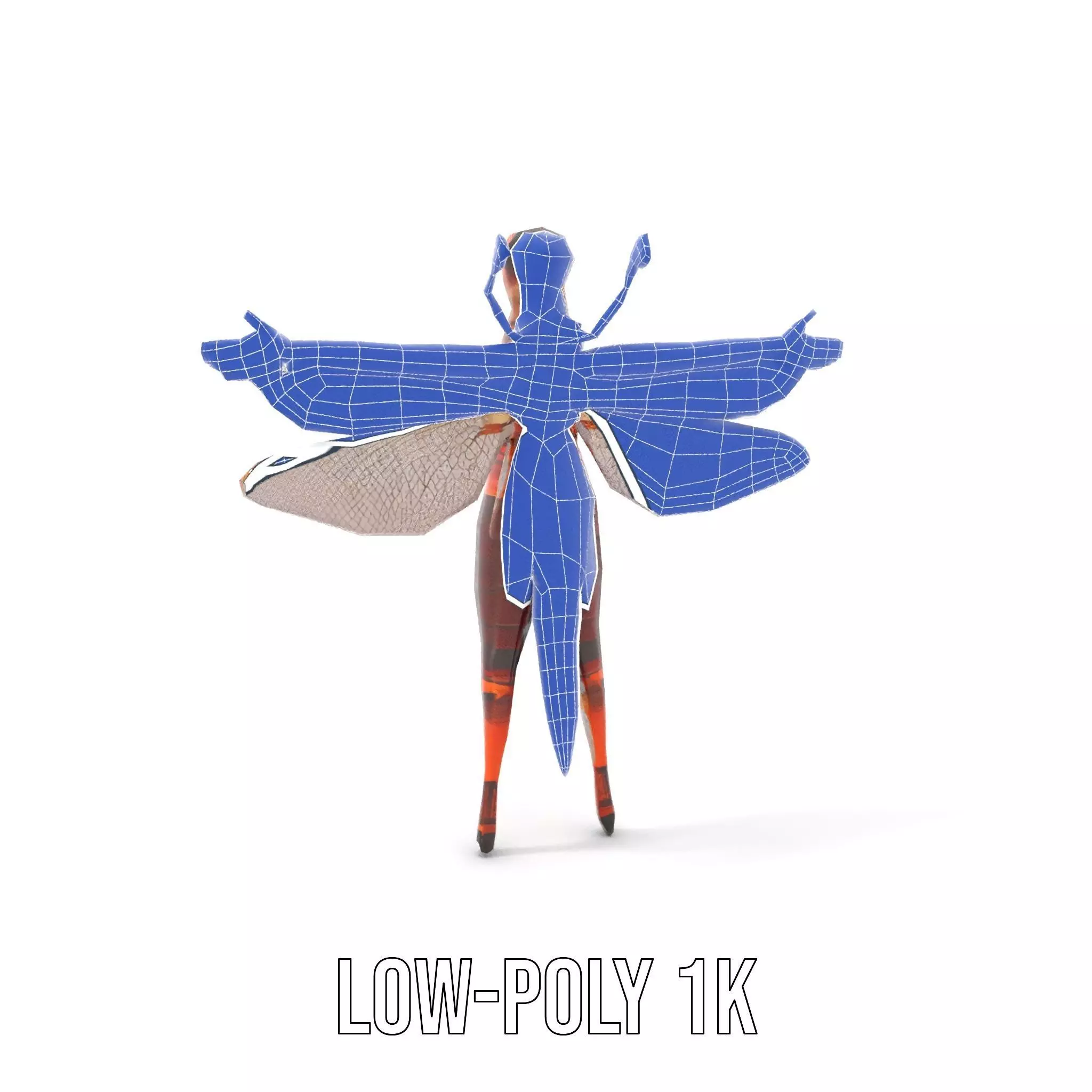 Dragonfly Hybrid Unique model pack Low-poly 3D model_21