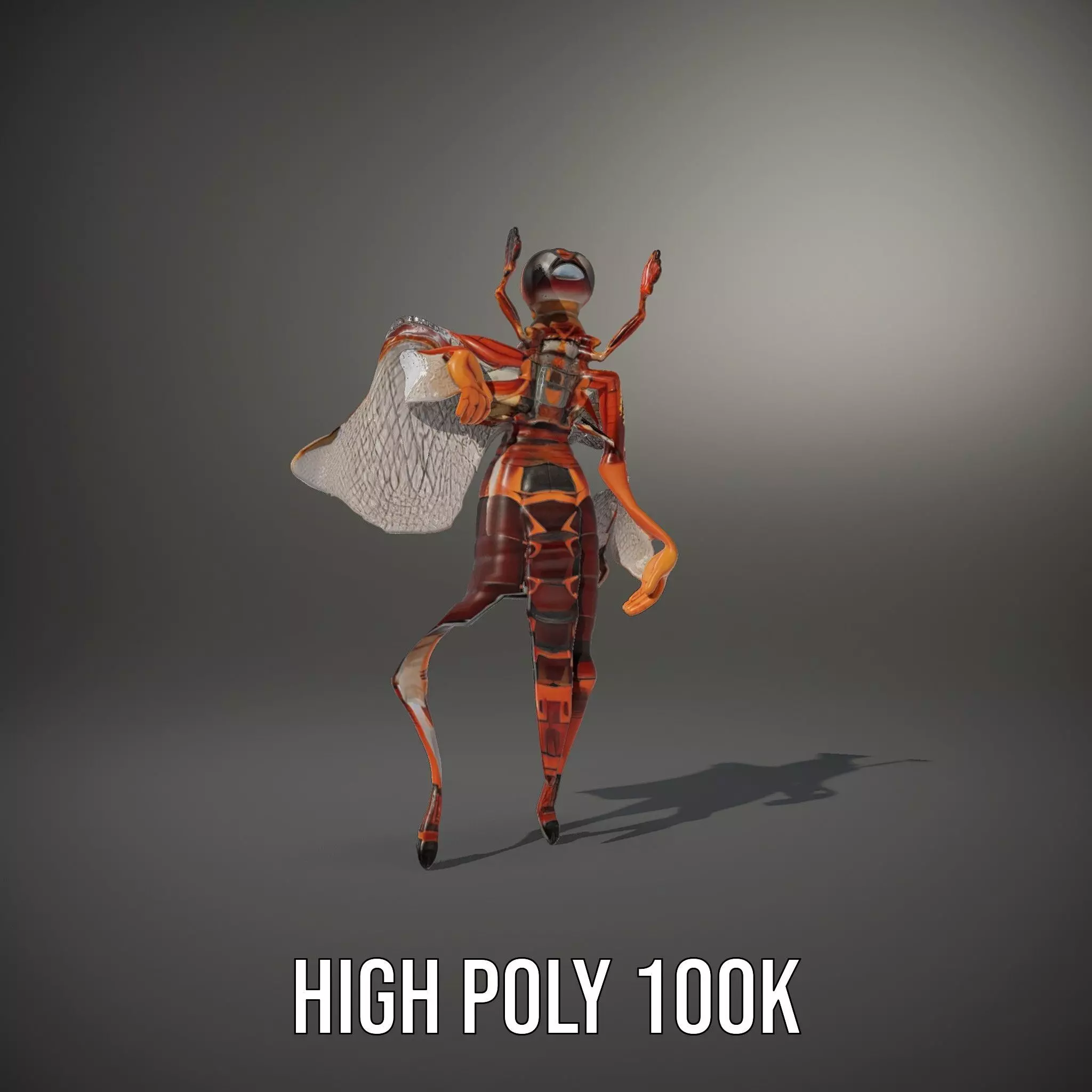 Dragonfly Hybrid Unique model pack Low-poly 3D model_10