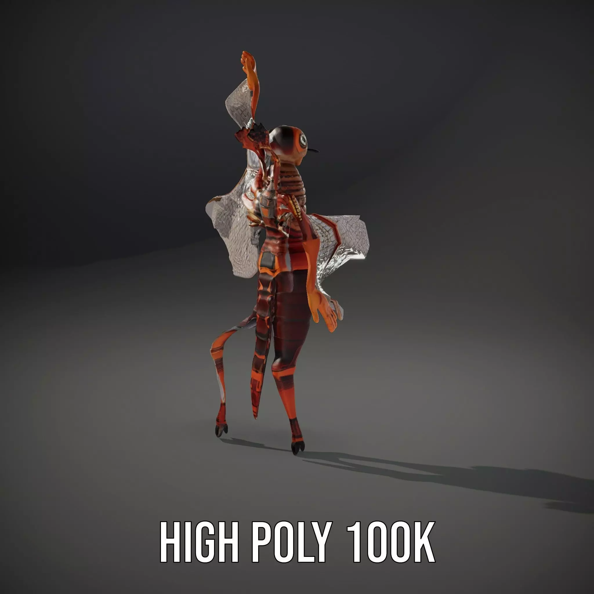 Dragonfly Hybrid Unique model pack Low-poly 3D model_8