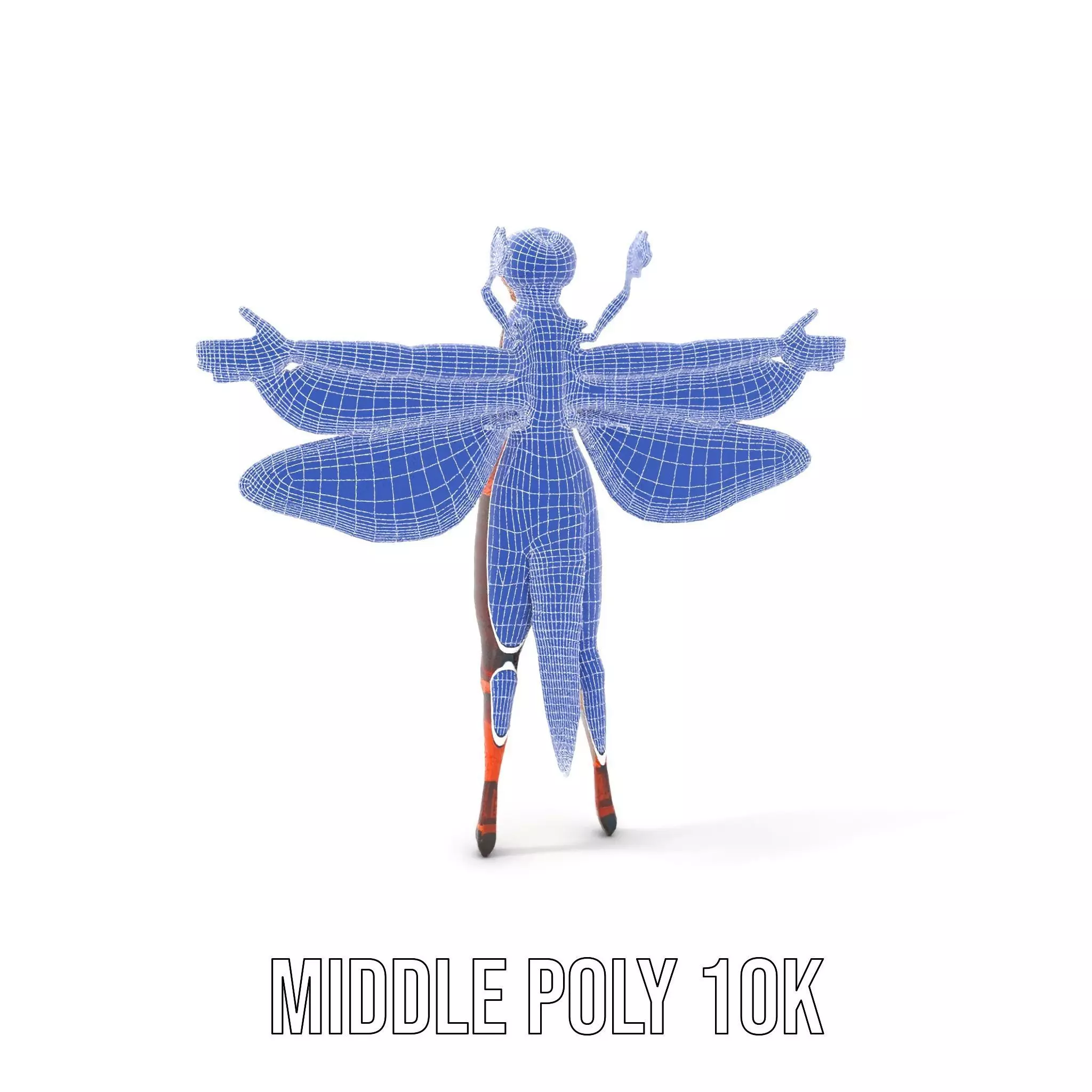 Dragonfly Hybrid Unique model pack Low-poly 3D model_23