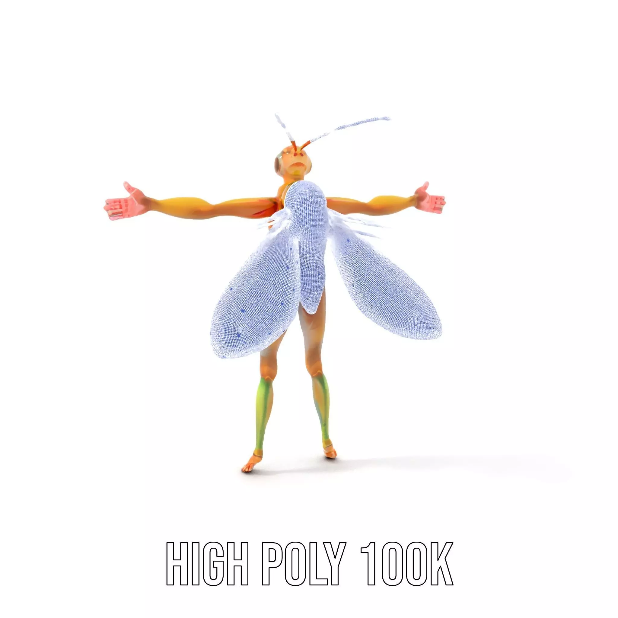 Vivid Insectoid Hybrid model pack Low-poly 3D model_4