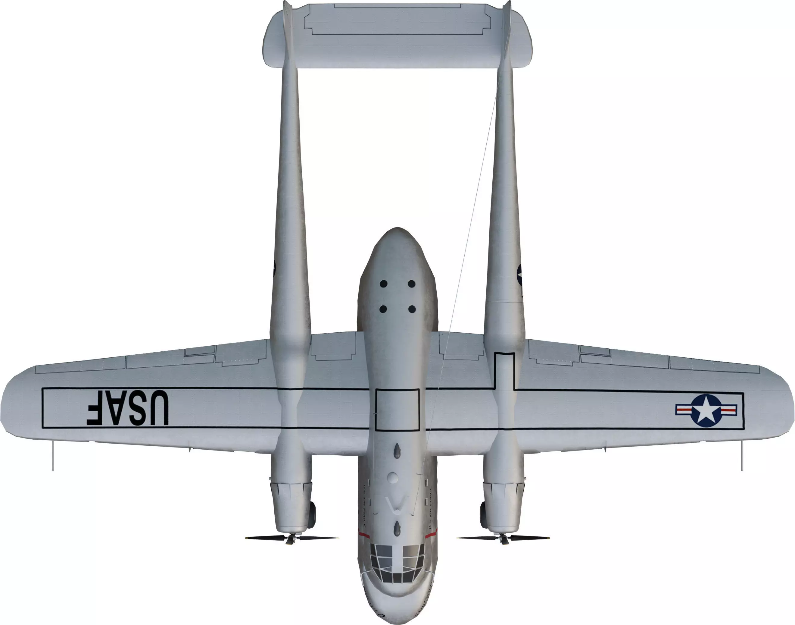 FAIRCHILD XC-120 PACKPLANE - The Unwanted BLOB Low-poly 3D model_39