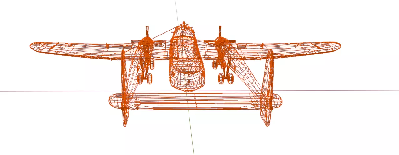 FAIRCHILD XC-120 PACKPLANE - The Unwanted BLOB Low-poly 3D model_29