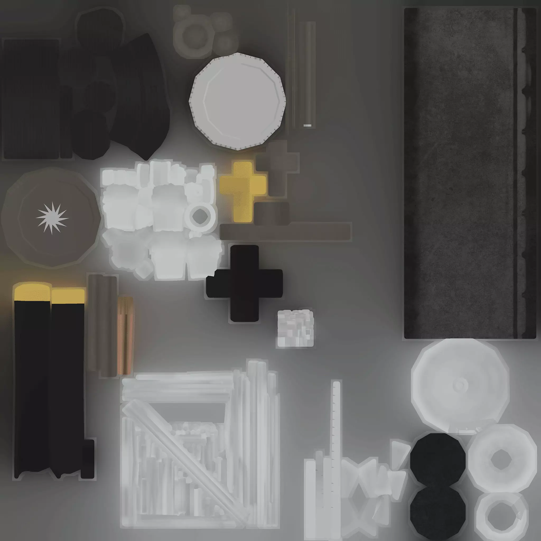 FAIRCHILD XC-120 PACKPLANE - The Unwanted BLOB Low-poly 3D model_42