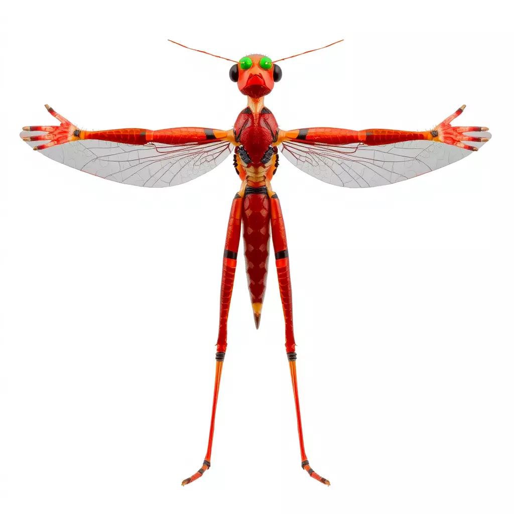 Crimson Insect Drone model pack Low-poly 3D model_2