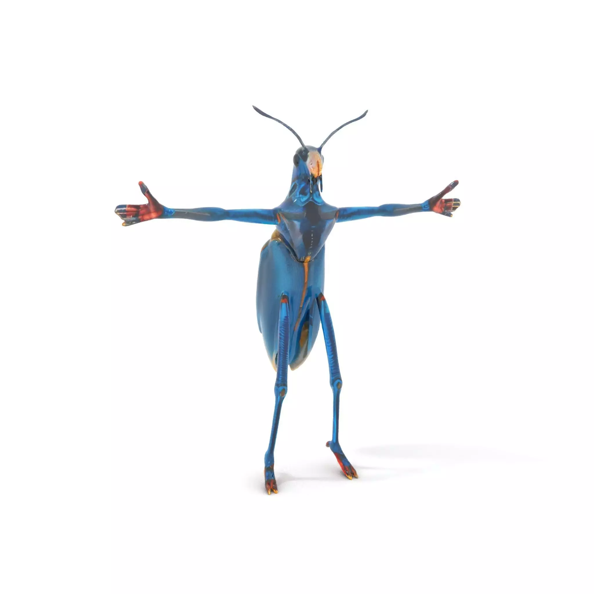 Cobalt Bug Humanoid model pack Low-poly 3D model_0