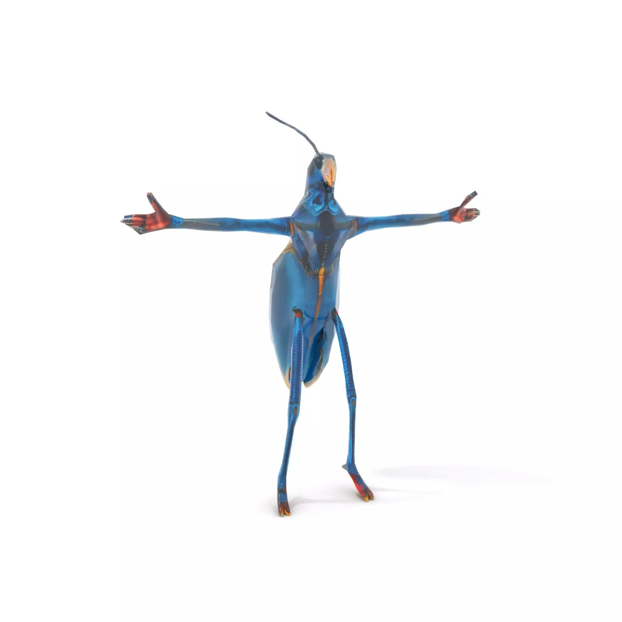 Cobalt Bug Humanoid model pack Low-poly 3D model_22