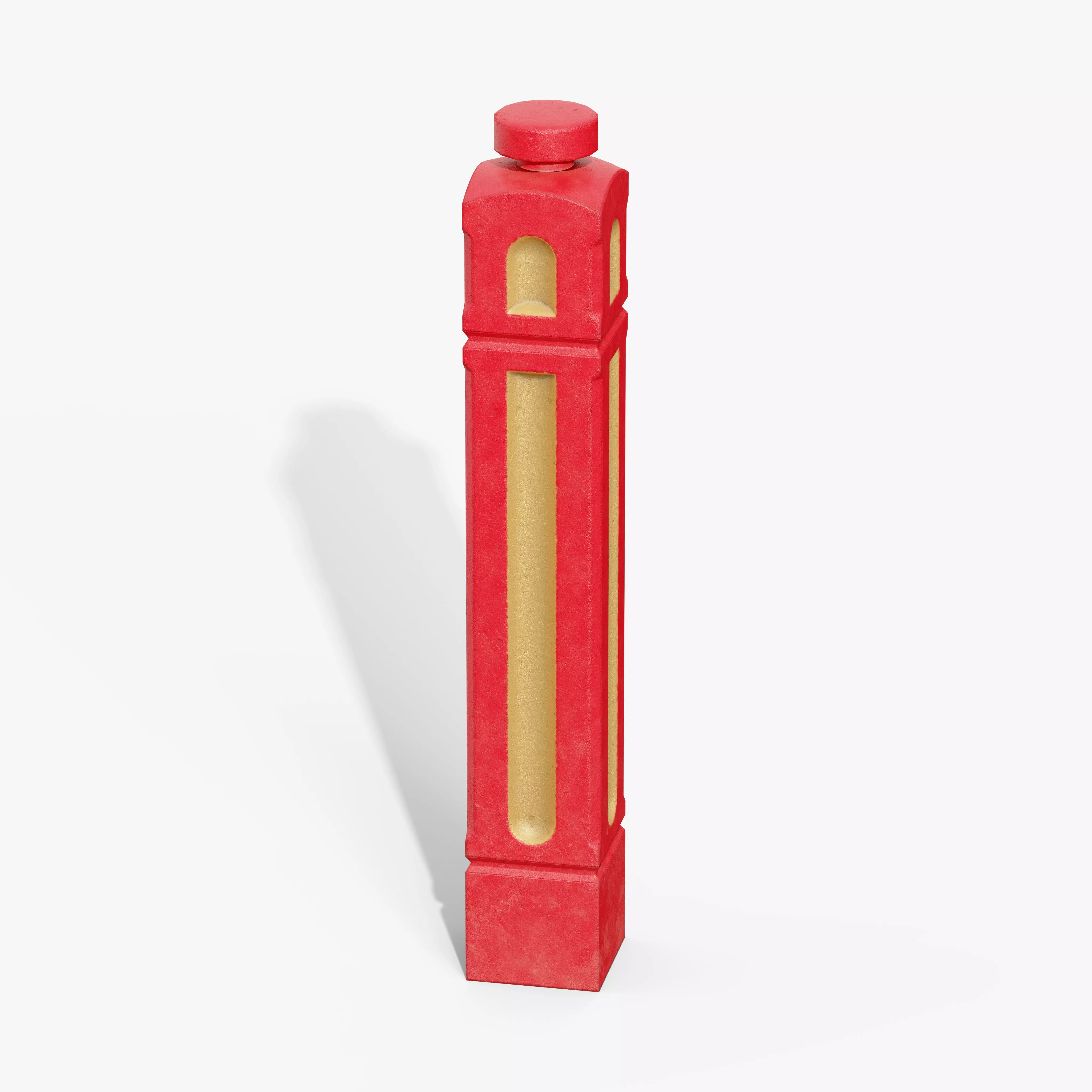 Bollards Cast Iron A Low-poly 3D model_8