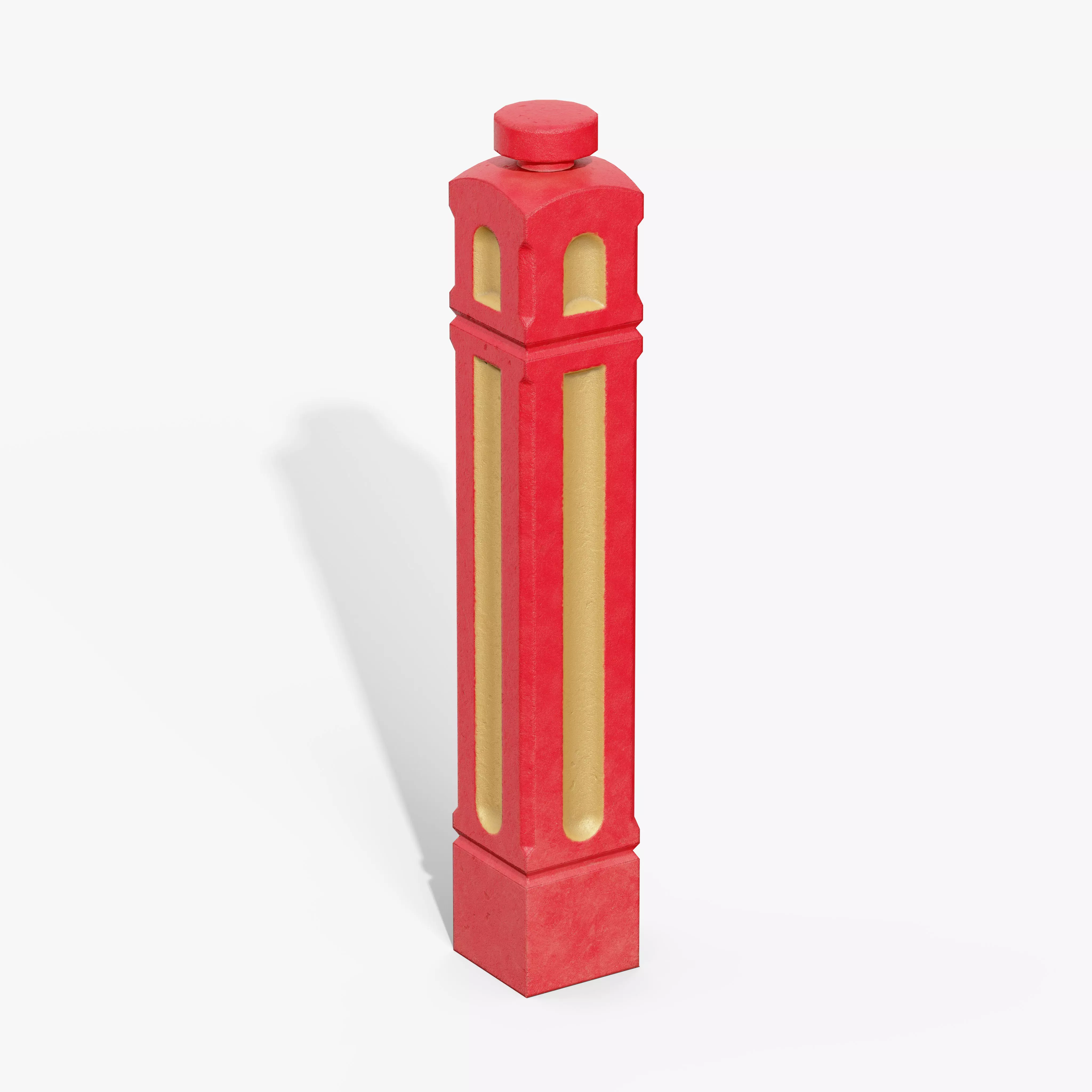 Bollards Cast Iron A Low-poly 3D model_5