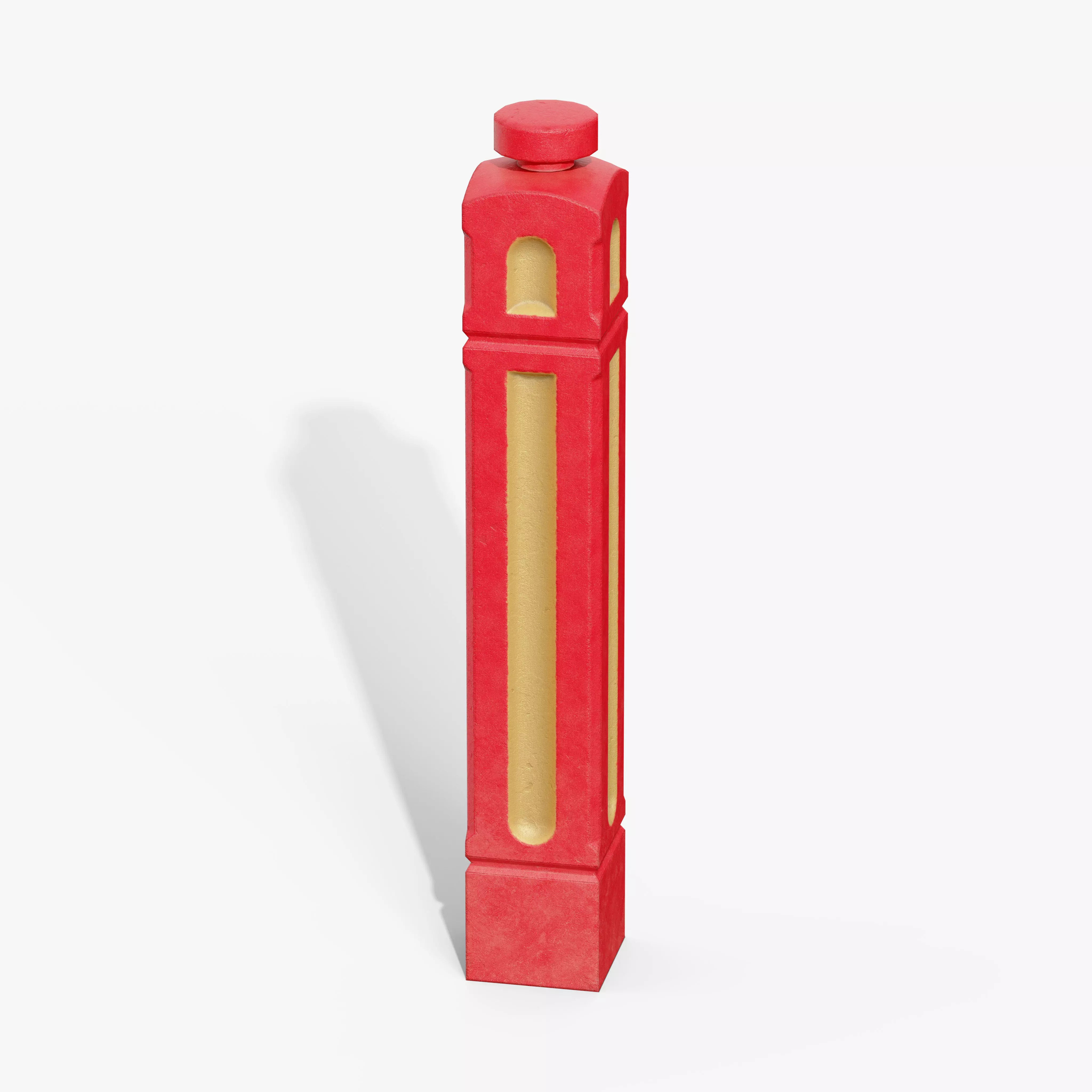 Bollards Cast Iron A Low-poly 3D model_6