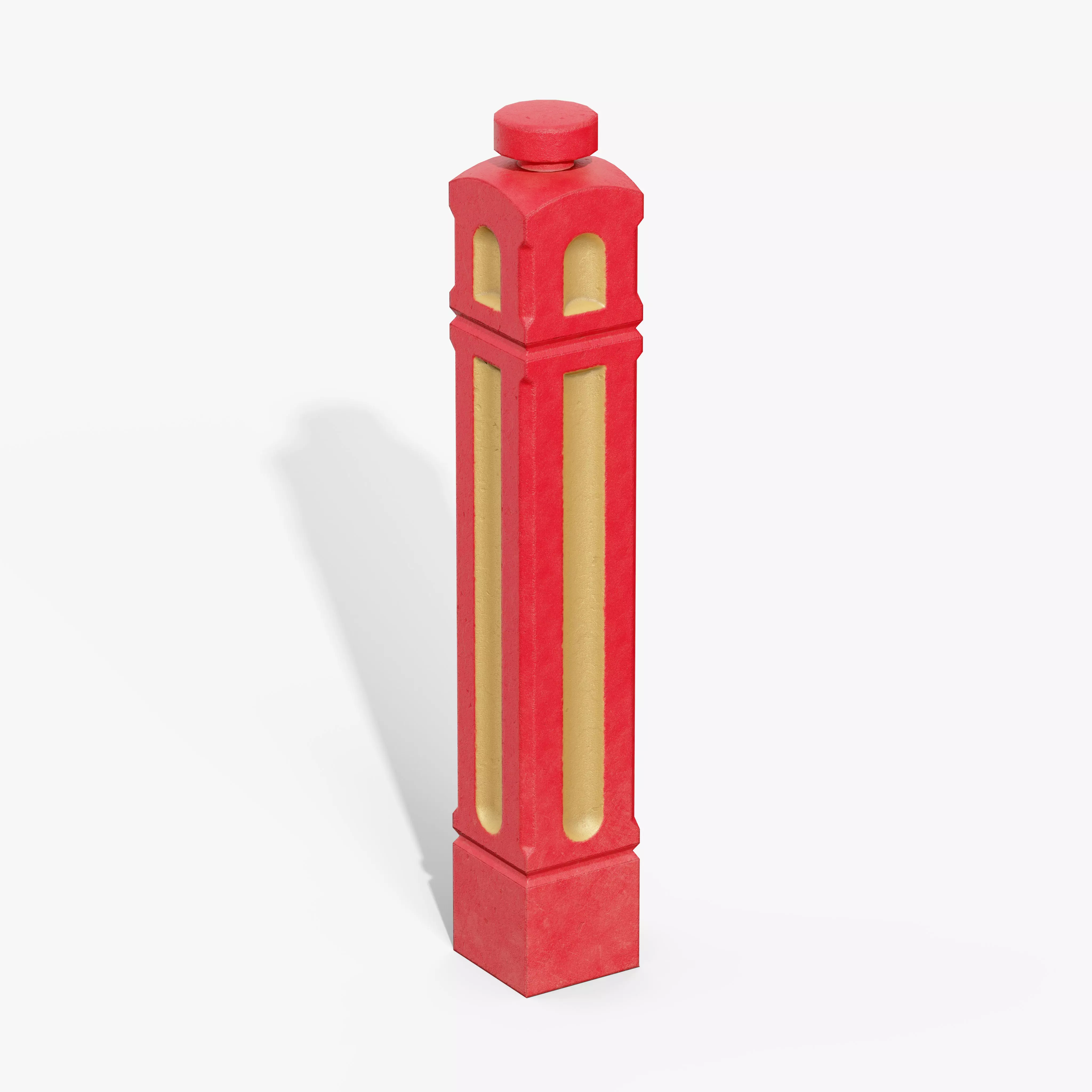 Bollards Cast Iron A Low-poly 3D model_3