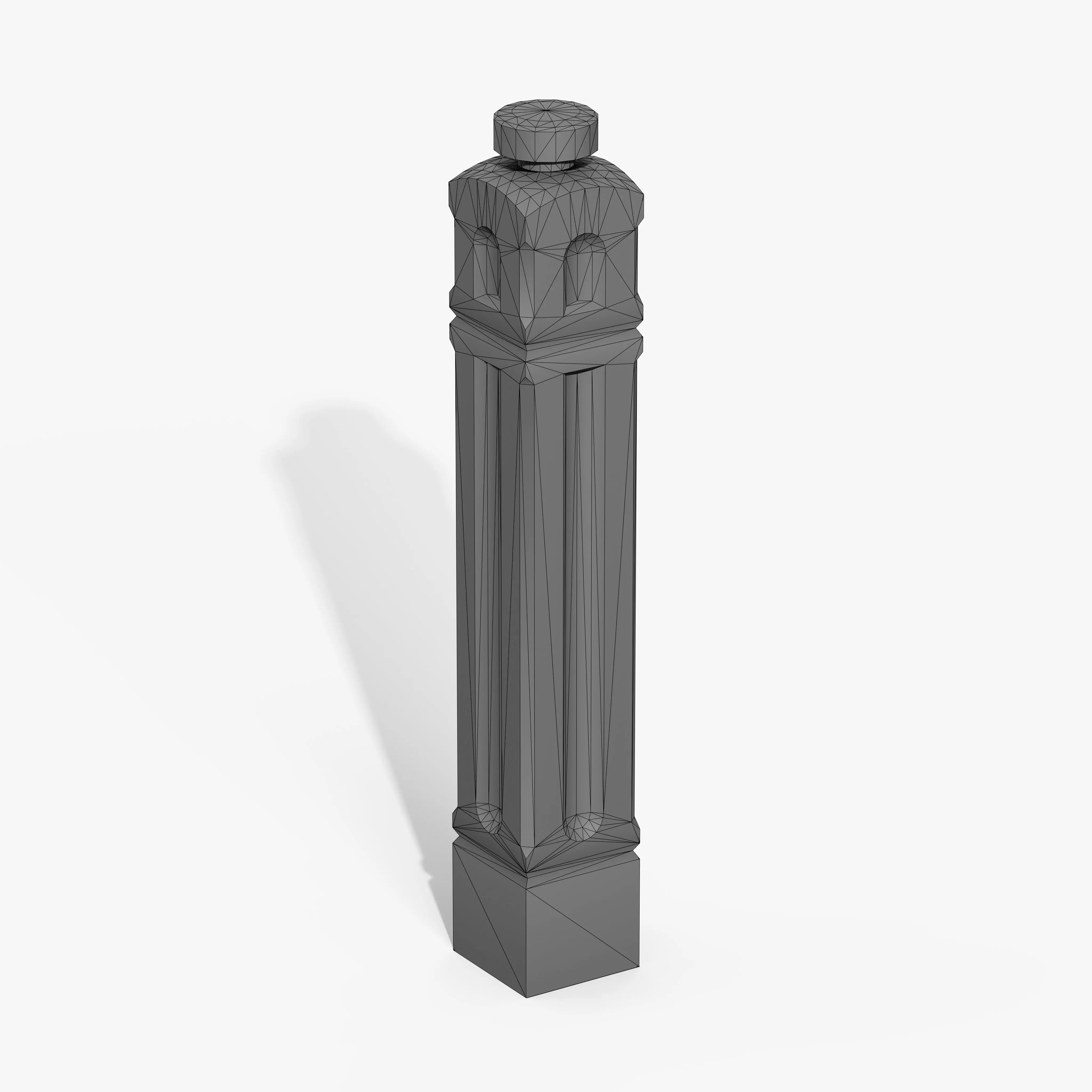 Bollards Cast Iron A Low-poly 3D model_10