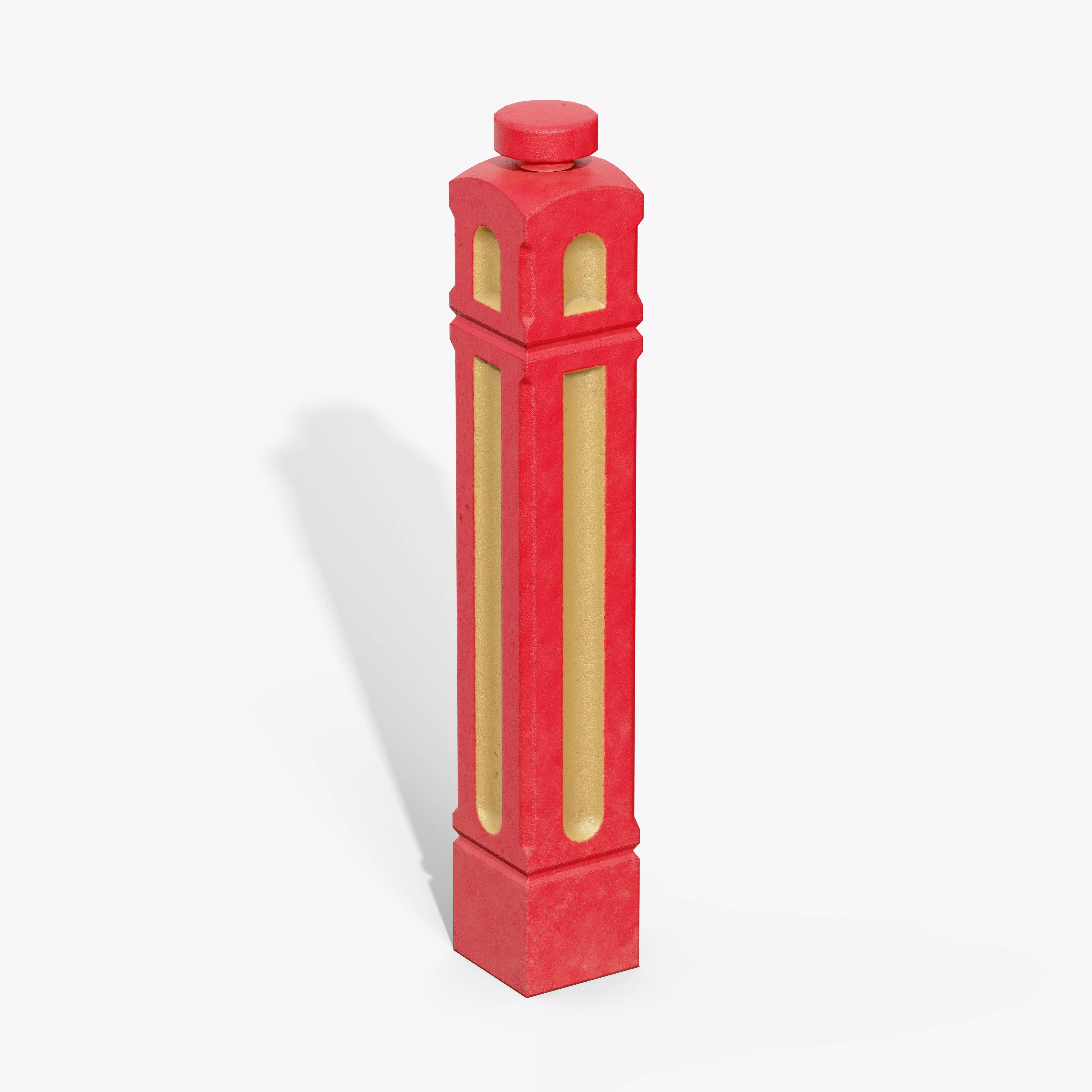 Bollards Cast Iron A Low-poly 3D model_7