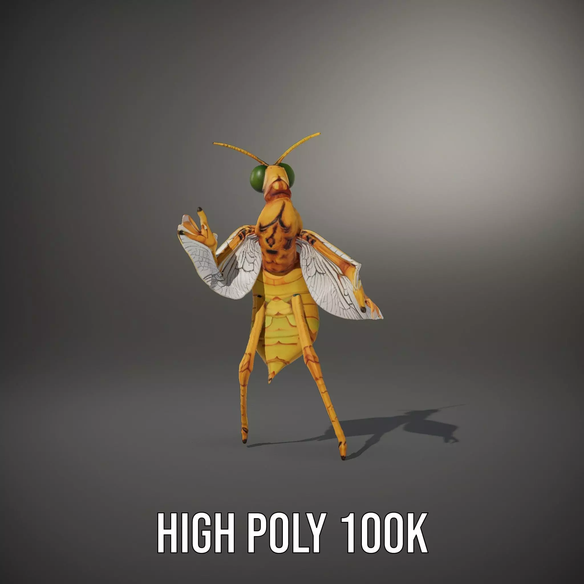 Golden Wasp model pack Low-poly 3D model_8