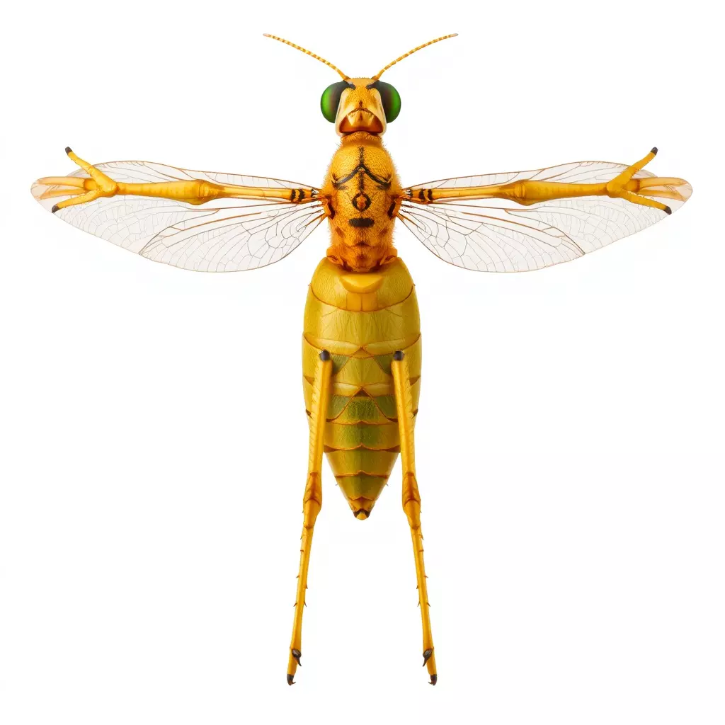 Golden Wasp model pack Low-poly 3D model_2