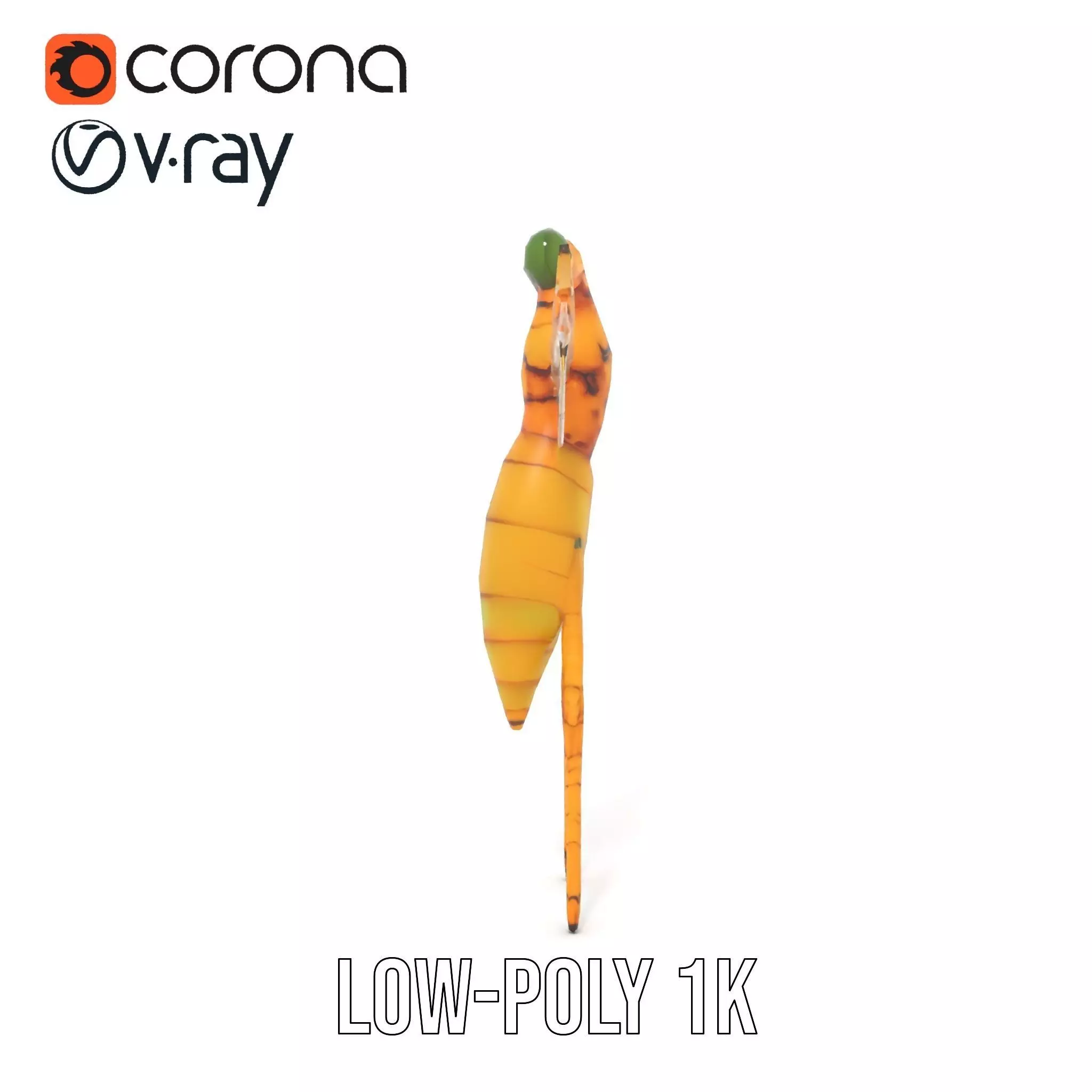 Golden Wasp model pack Low-poly 3D model_7