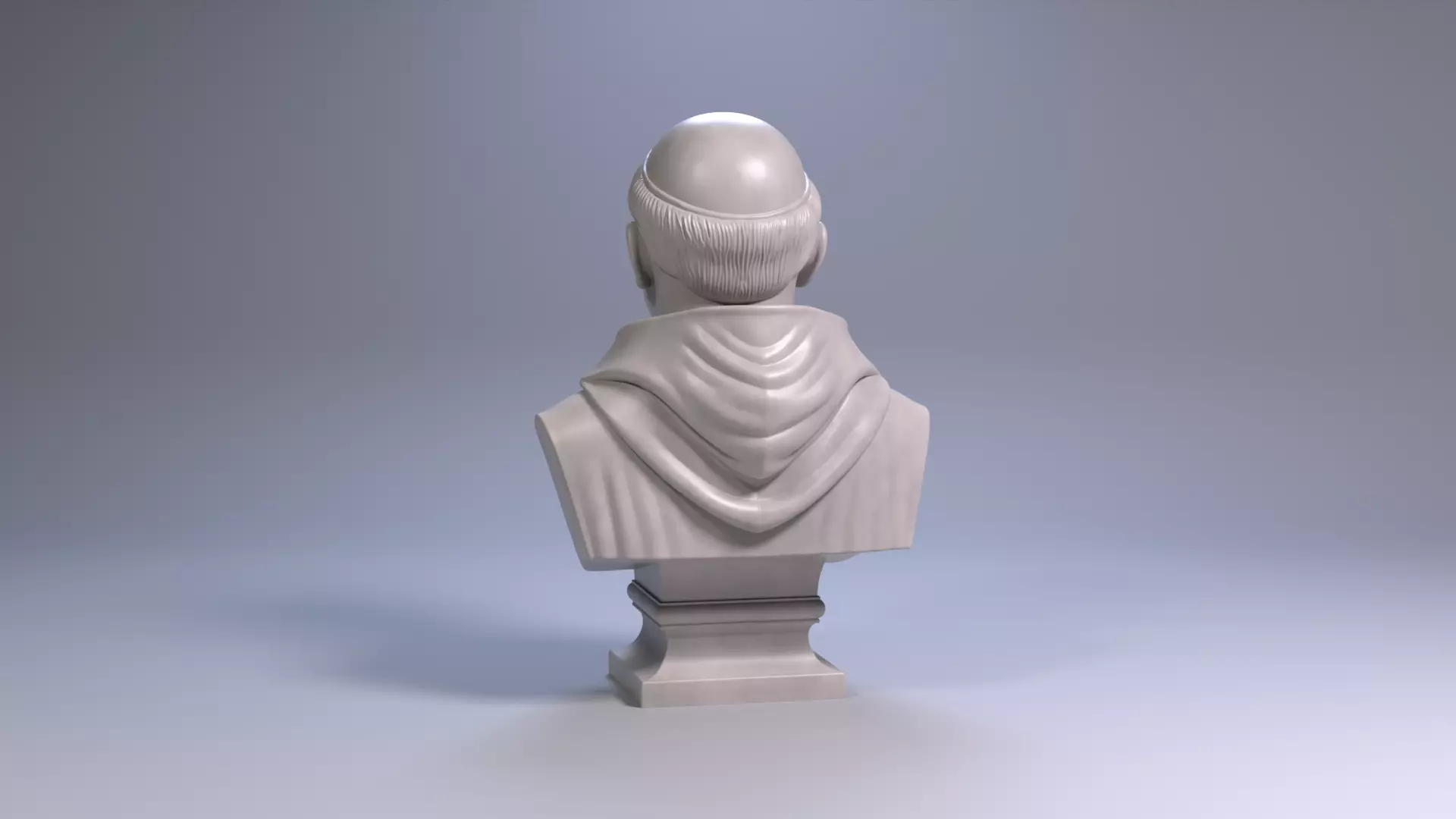 Thomas Aquinas Bust Sculpture 3D Printable STL File 3D print model_18