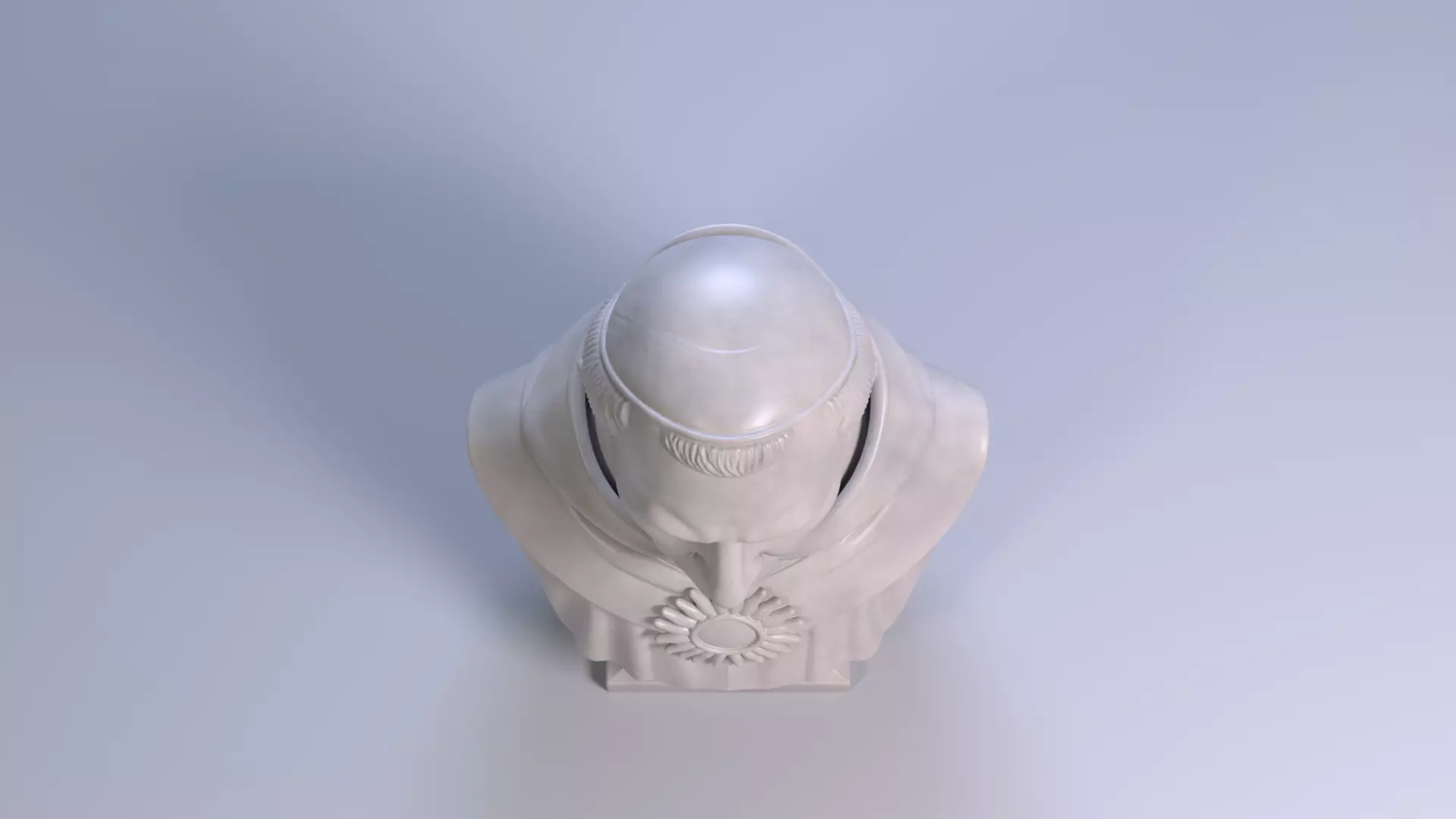 Thomas Aquinas Bust Sculpture 3D Printable STL File 3D print model_8