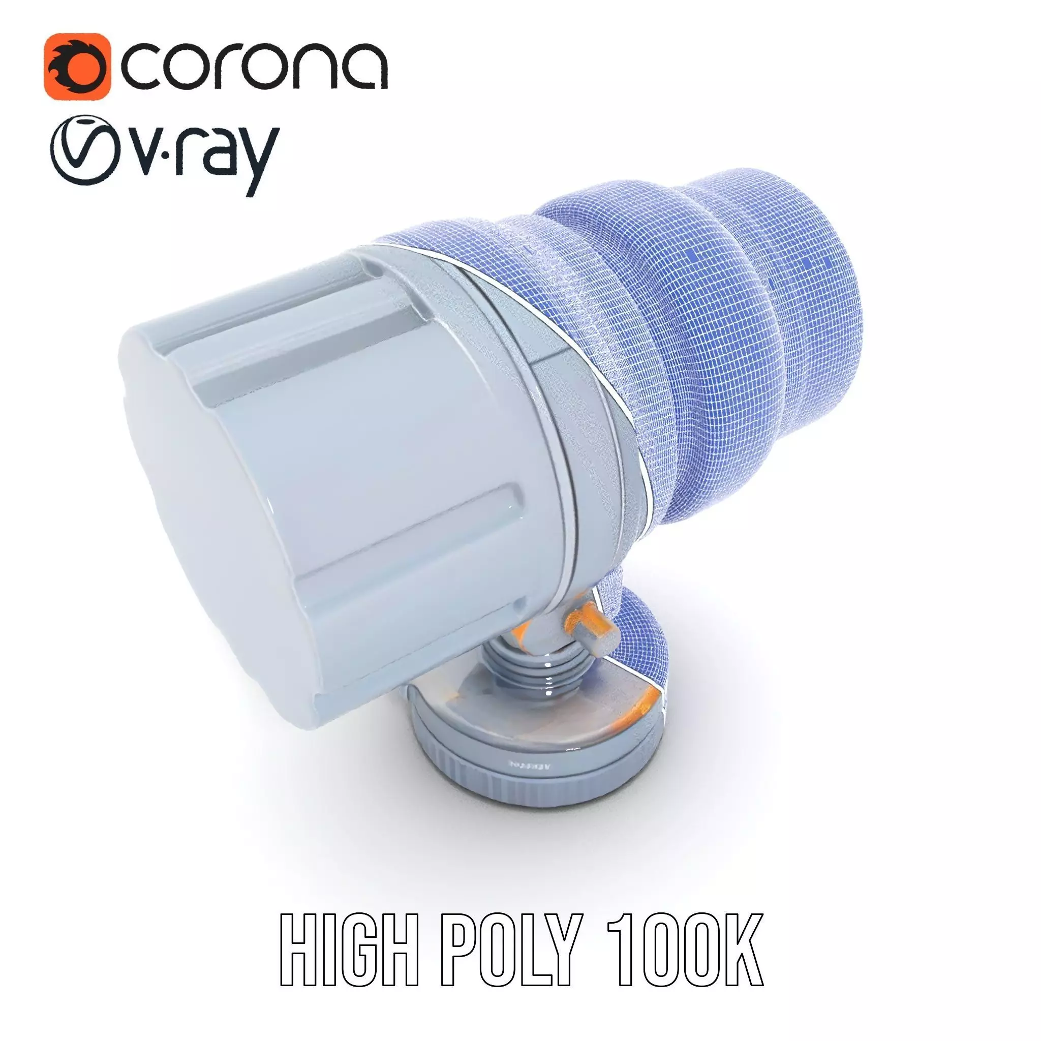 Professional Camera Lens model pack Low-poly 3D model_29